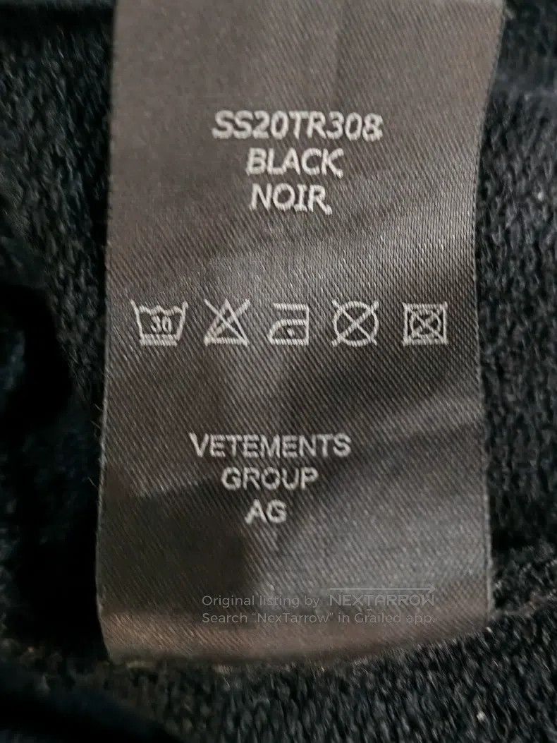Vetements Vetements Black splattered ink sweatshirt Size US XS / EU 42 / 0 - 6 Thumbnail