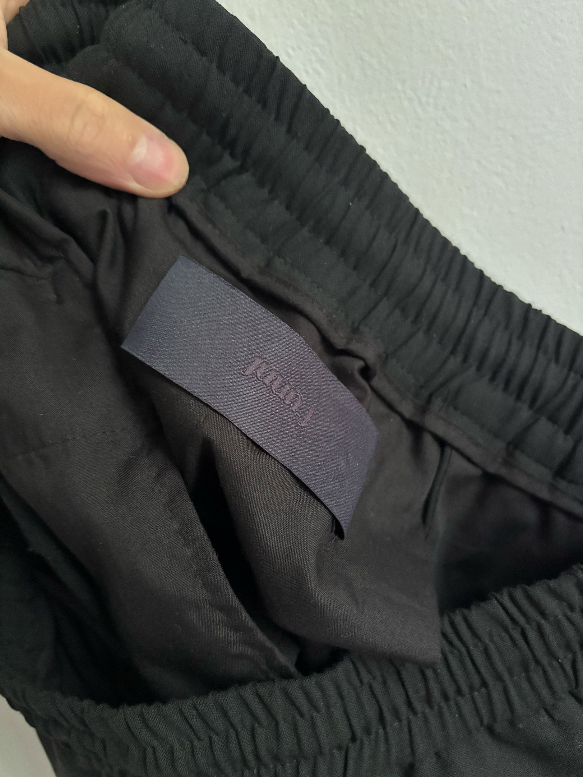 Juun.J Juun.J Black Stretch Jogger Cargo Pants Size US 28 / EU 44 - 7 Thumbnail
