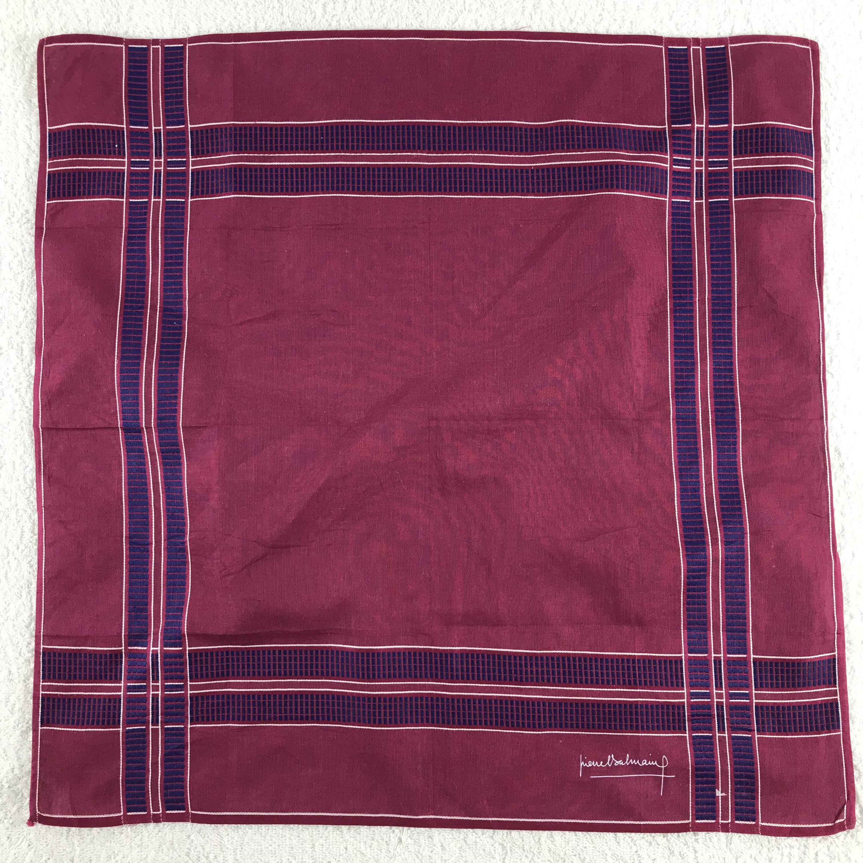 Pierre Balmain × Vintage Pierre Balmain Bandana / Handkerchief / Neckerchief - S040 Size ONE SIZE - 1 Thumbnail