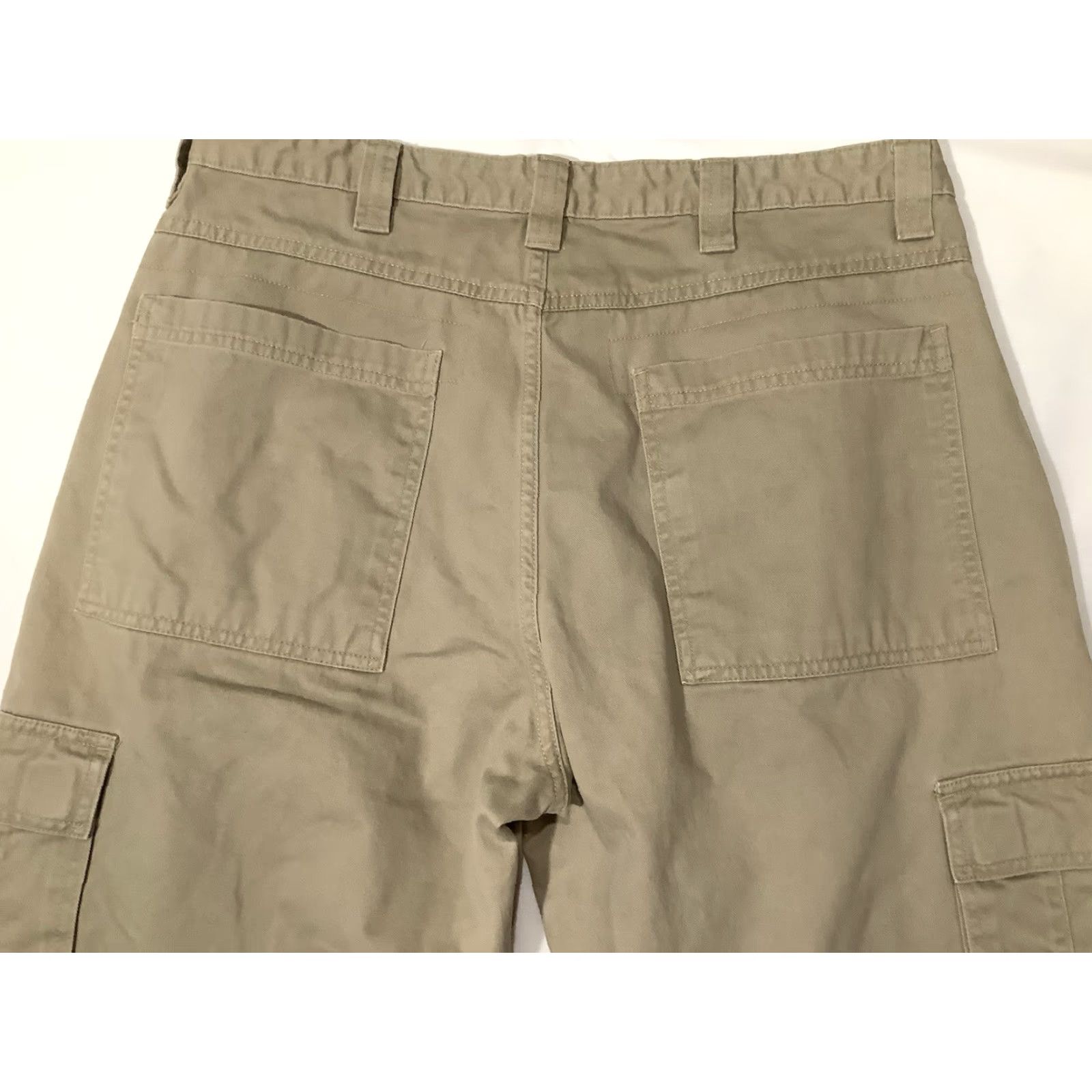Wrangler Wrangler Hero Cargo Pants 34X30 Flat Front Cotton Beige Tan Mens Relaxed Fit Cargo Pocket Pants Size US 34 / EU 50 - 6 Thumbnail