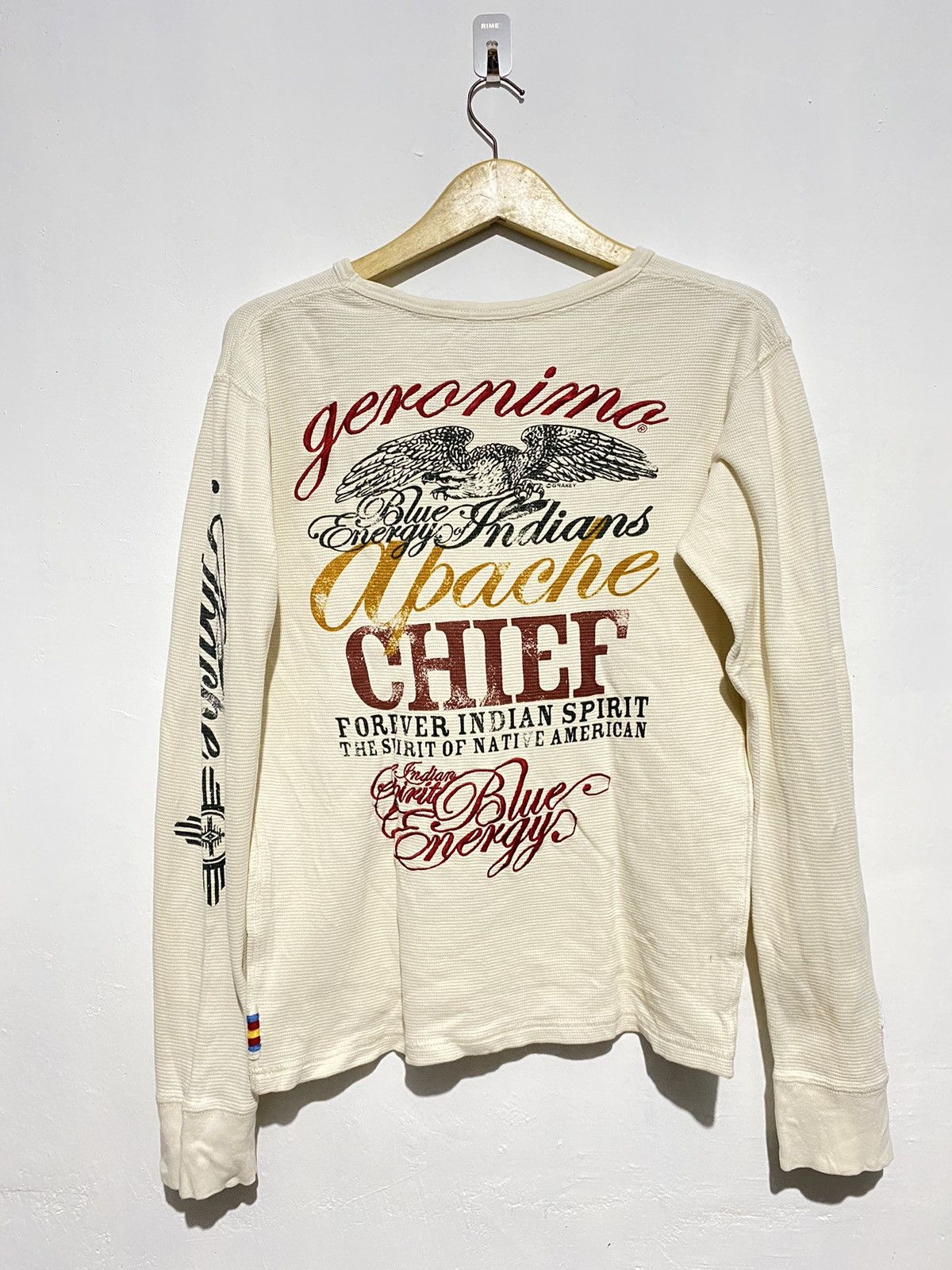 Le Grande Bleu (L.G.B.) Geronimo native american longsleeve tshirts Size US M / EU 48-50 / 2 - 2 Thumbnail