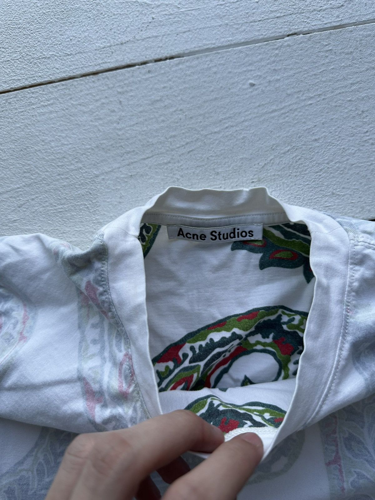 Acne Studios GRAIL 🚨ACNE TEE MONOGRAM WHITE RARE Y2K REVERSE Size US XS / EU 42 / 0 - 9 Thumbnail