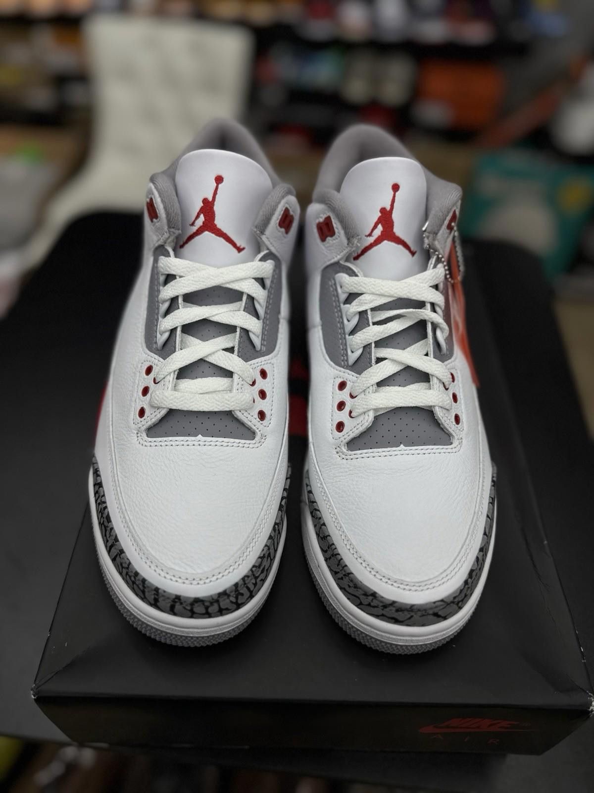 Nike Size 10.5 - Nike Air Jordan 3 Fire Red 2022 DN3707-160 OG Size US 10.5 / EU 43-44 - 6 Thumbnail