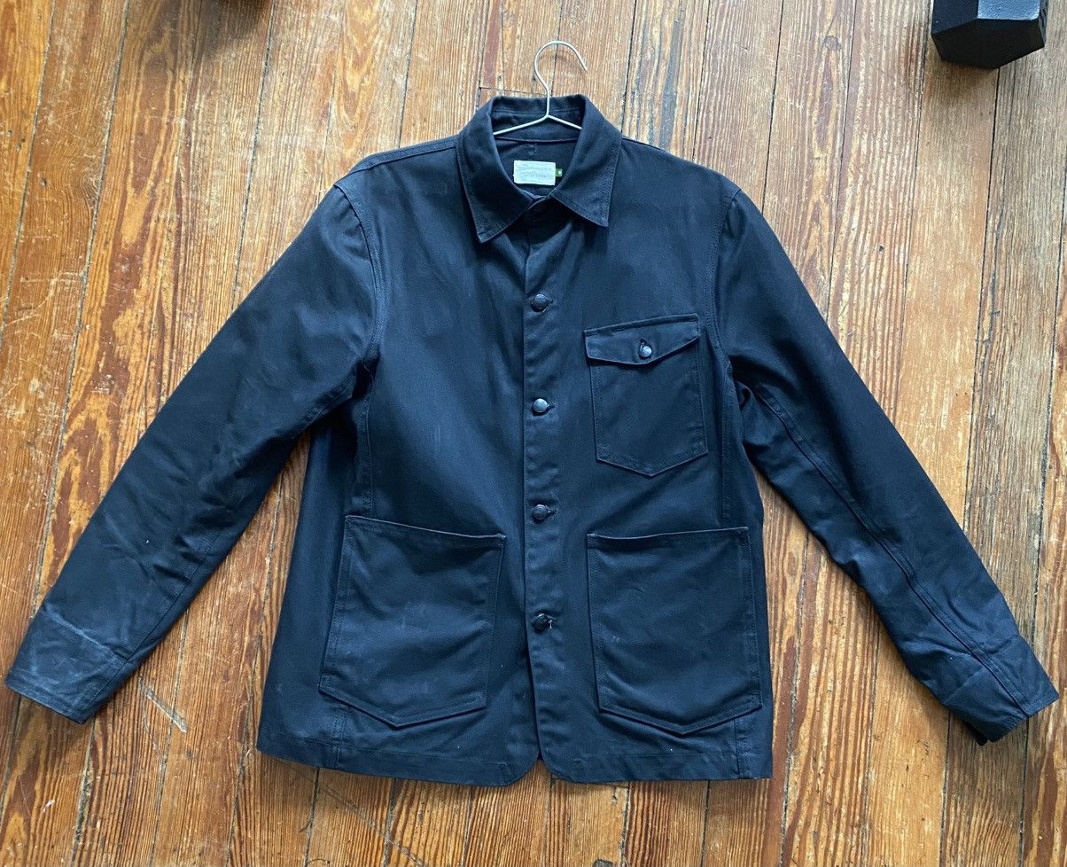 Taylor Stitch Taylor Stitch x Good Acre Waxed Black Chore Coat Size US XXS / EU 40 - 1 Thumbnail