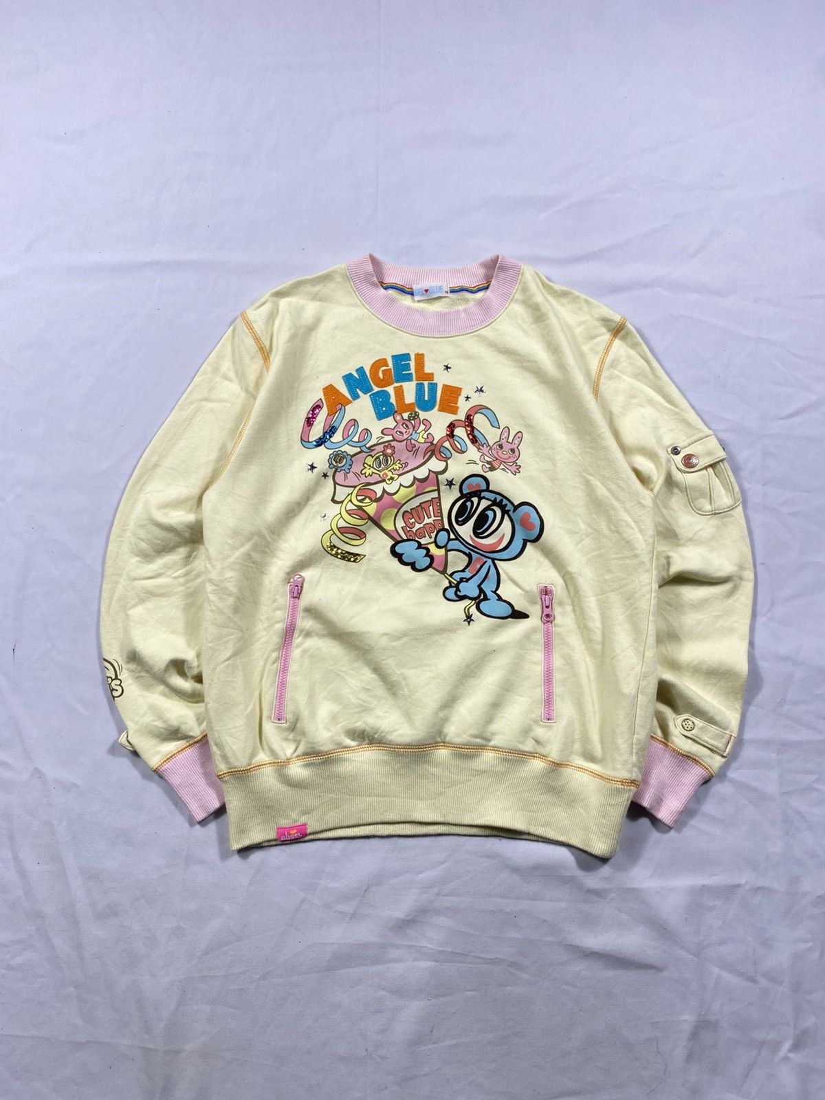 Angel Blue × Hysteric Glamour × Japanese Brand Japanese 90’s Angel Blue Sweatshirts Y2K Style Size US M / EU 48-50 / 2 - 1 Thumbnail