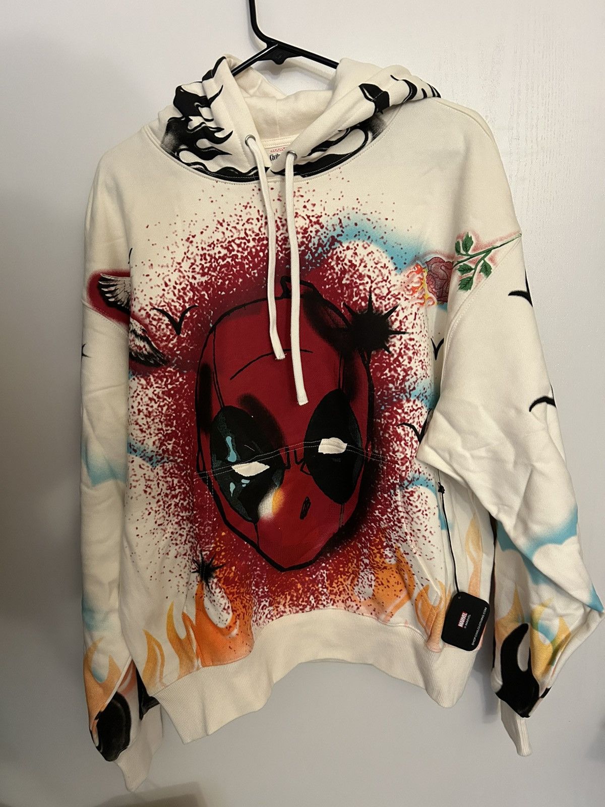 Civil Regime × Marvel Comics NWT Medium Sized Civil Regime Deadpool Airbrush Hoodie Size US M / EU 48-50 / 2 - 1 Thumbnail