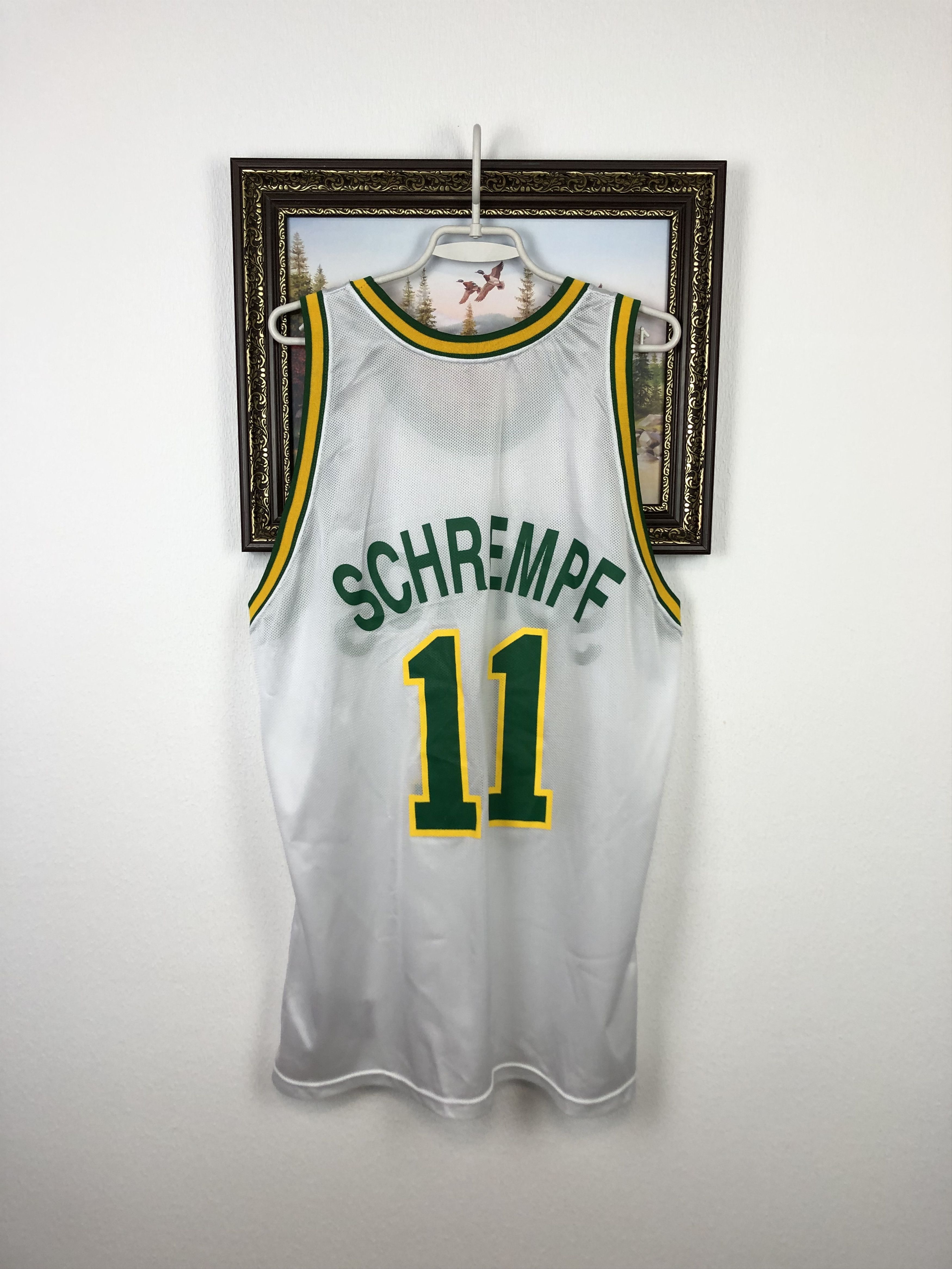 Champion Vintage Champion Seattle Supersonics Schrempf Tee Jersey Size US XL / EU 56 / 4 - 9 Thumbnail