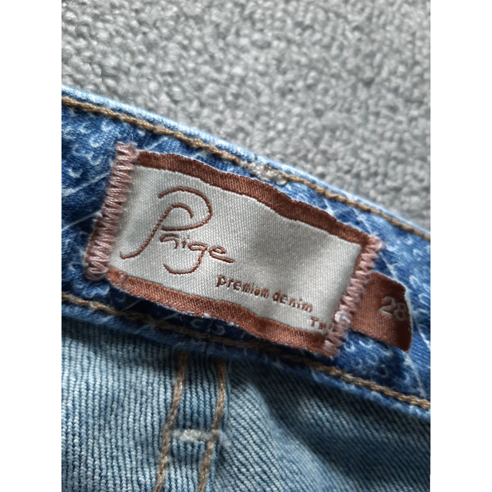 Paige Paige Jeans Womens 28x30 Blue Bootcut Denim Regular Pockets Boho Vintage? No — skip. Size 28" / US 6 / IT 42 - 5 Thumbnail