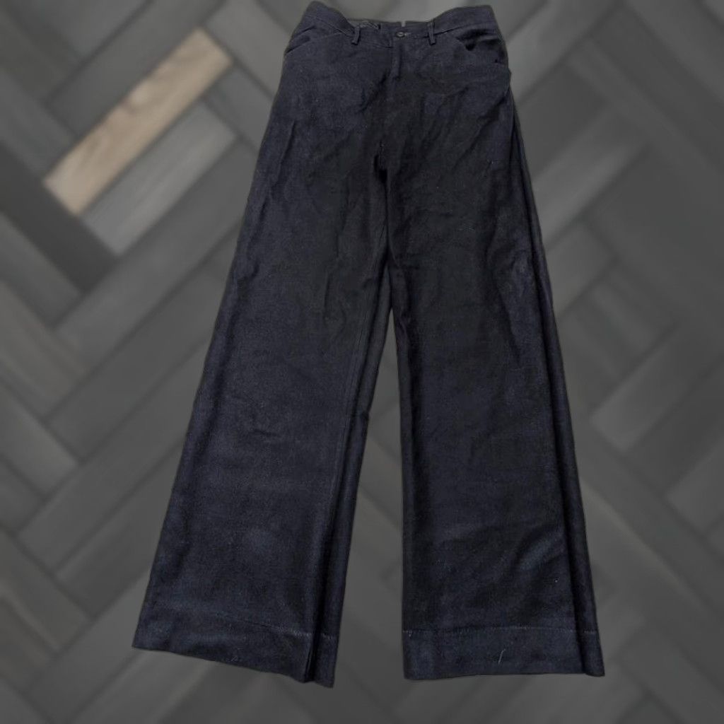 Bell VINTAGE USN SAILOR PANTS Shirt Men 30x34 Navy blue Bell-Bottom Wool WWII USN SAILOR PANTS Mens Size US 30 / EU 46 - 1 Thumbnail