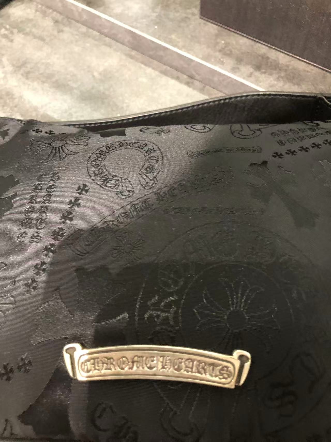 Chrome Hearts Chrome Hearts Silver Dagger Tonal Monogram Black Nugget Bag Size ONE SIZE - 10 Thumbnail