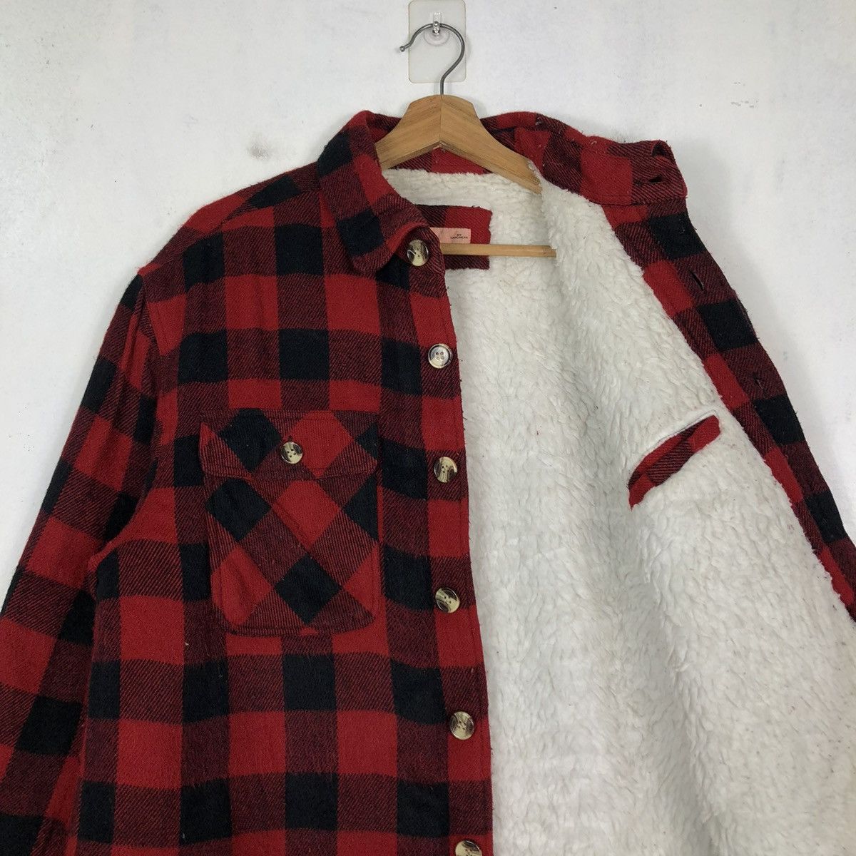Flannel 🔥WOOL FLANNEL JACKET TARTAN CHECK DESIGN BUGLE ISSEY MIYAKE Size US L / EU 52-54 / 3 - 14 Thumbnail