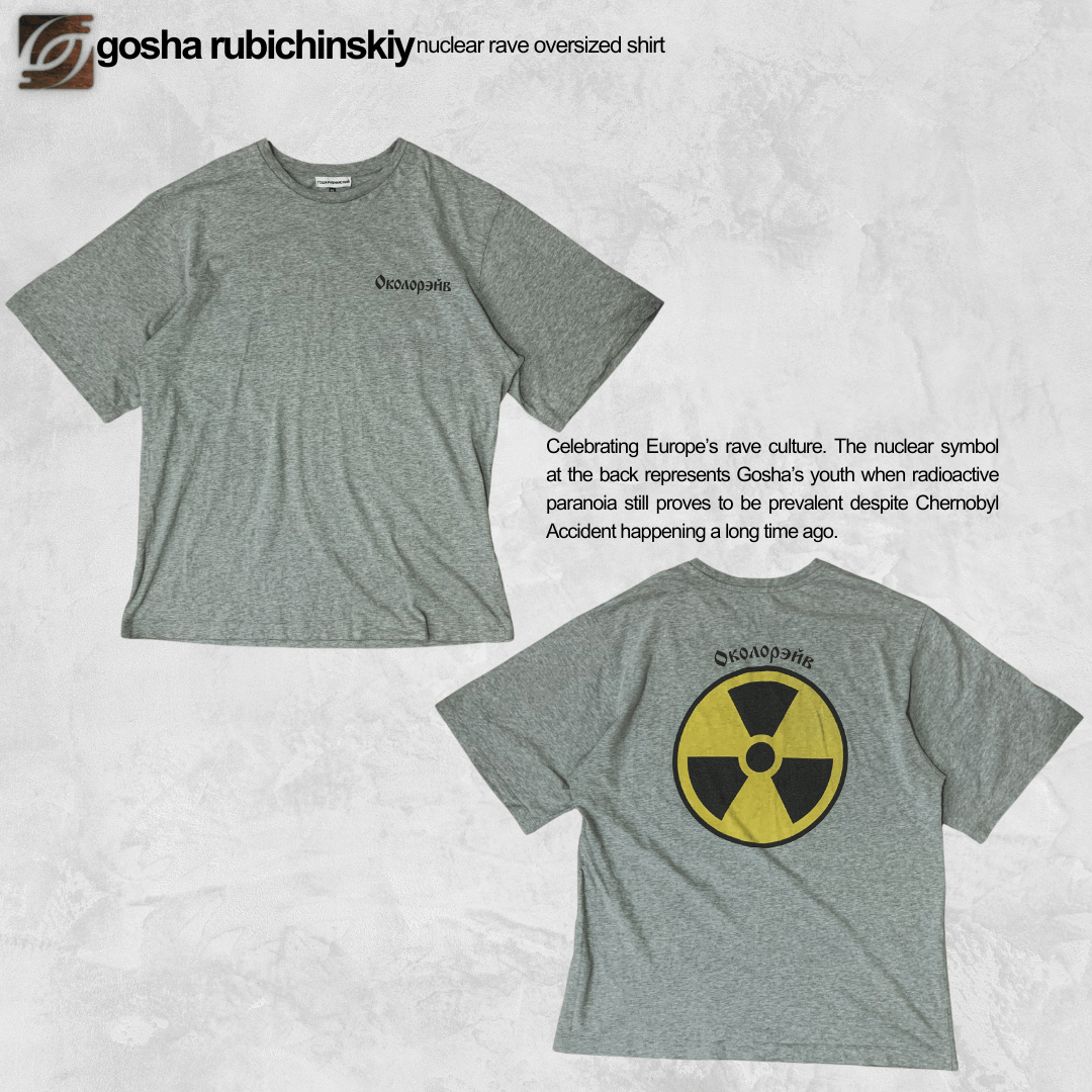 Gosha Rubchinskiy SS16 Nuclear Rave Tee Shirt | Grailed