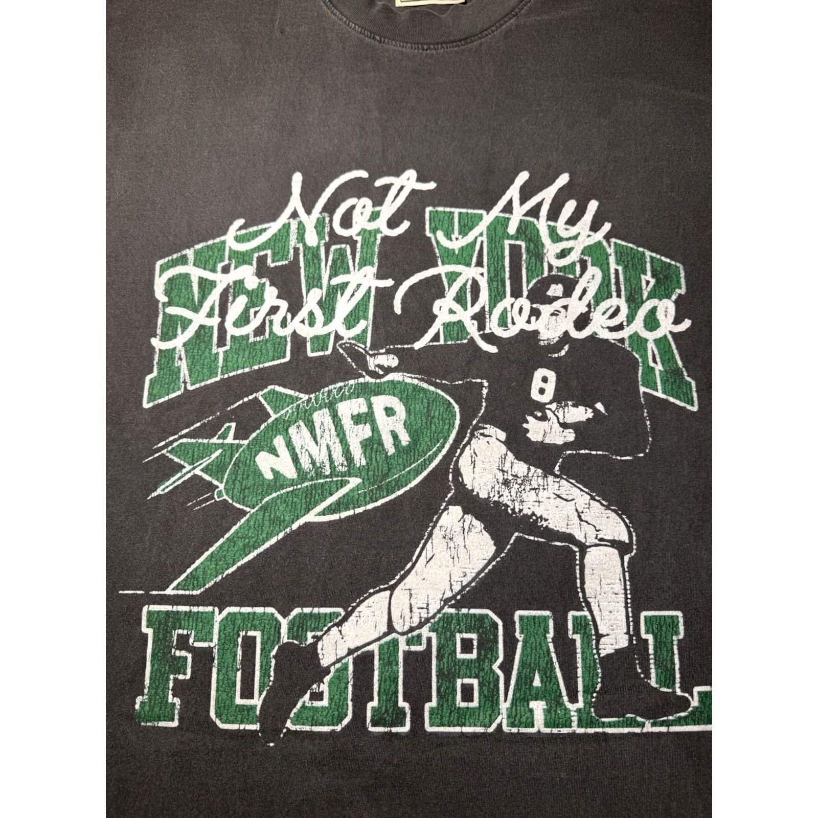 Etro Stevenson Ranch Rodeo New York Football Graphic T-Shirt Mens M Gray Retro Size US M / EU 48-50 / 2 - 2 Thumbnail
