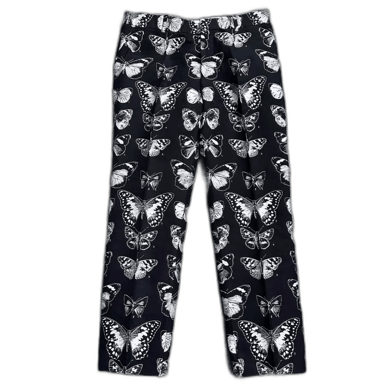Alexander McQueen Alexander McQueen Butterfly Print Suit Pants Size 42" / US 20 - 1 Thumbnail