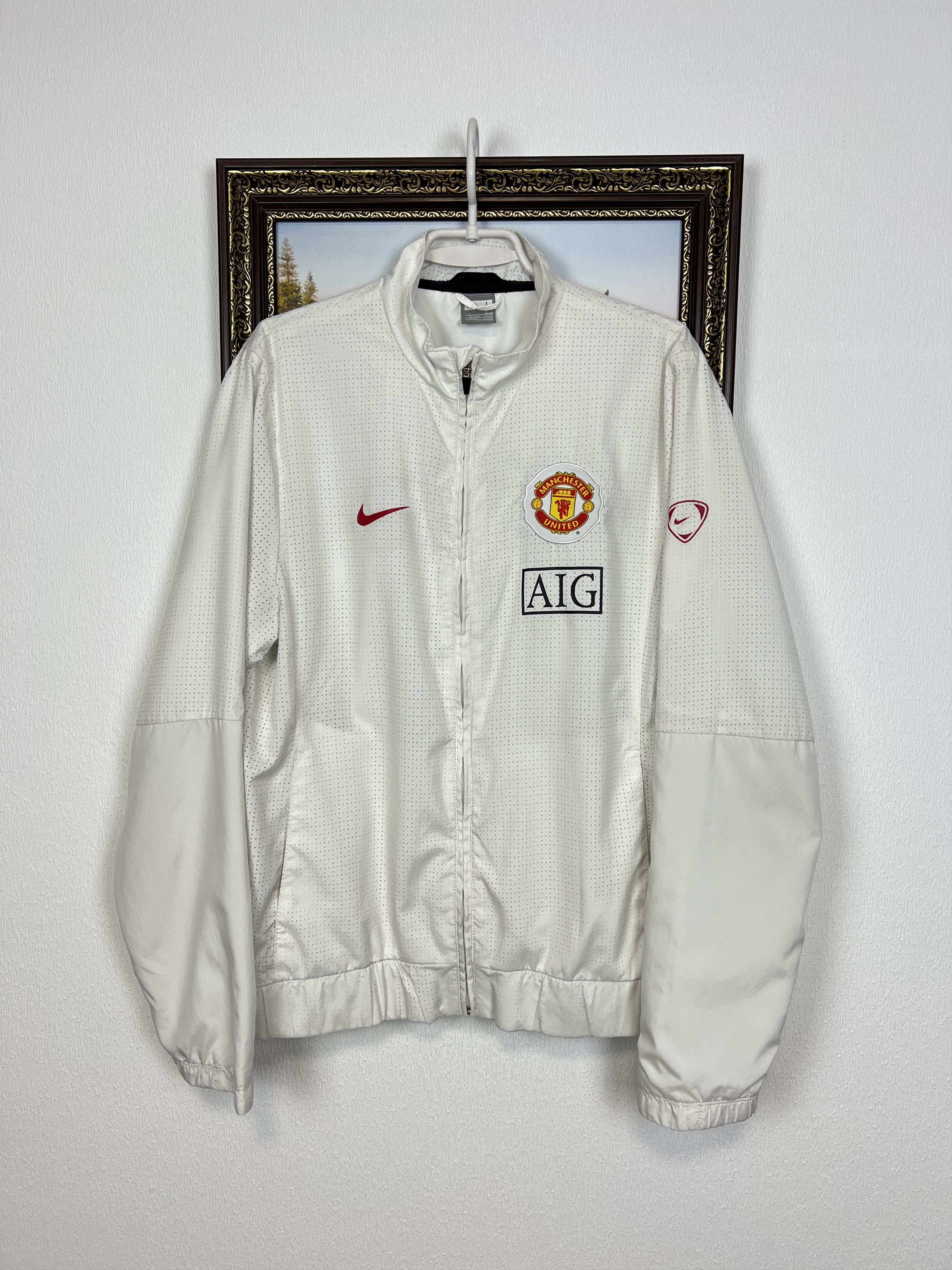 Nike Vintage Nike AIG Manchester United Football Jacket Size US L / EU 52-54 / 3 - 1 Thumbnail