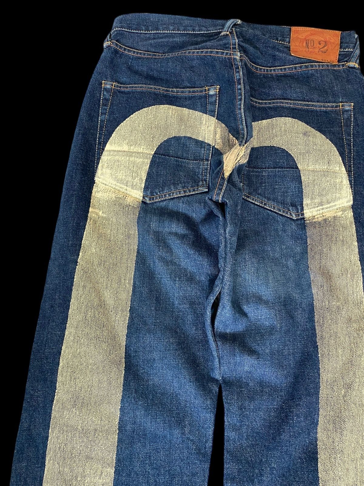 Evisu Evisu by Yamane Baggy Blue Selvedge Denim Daicock Big Logo Size US 32 / EU 48 - 5 Thumbnail