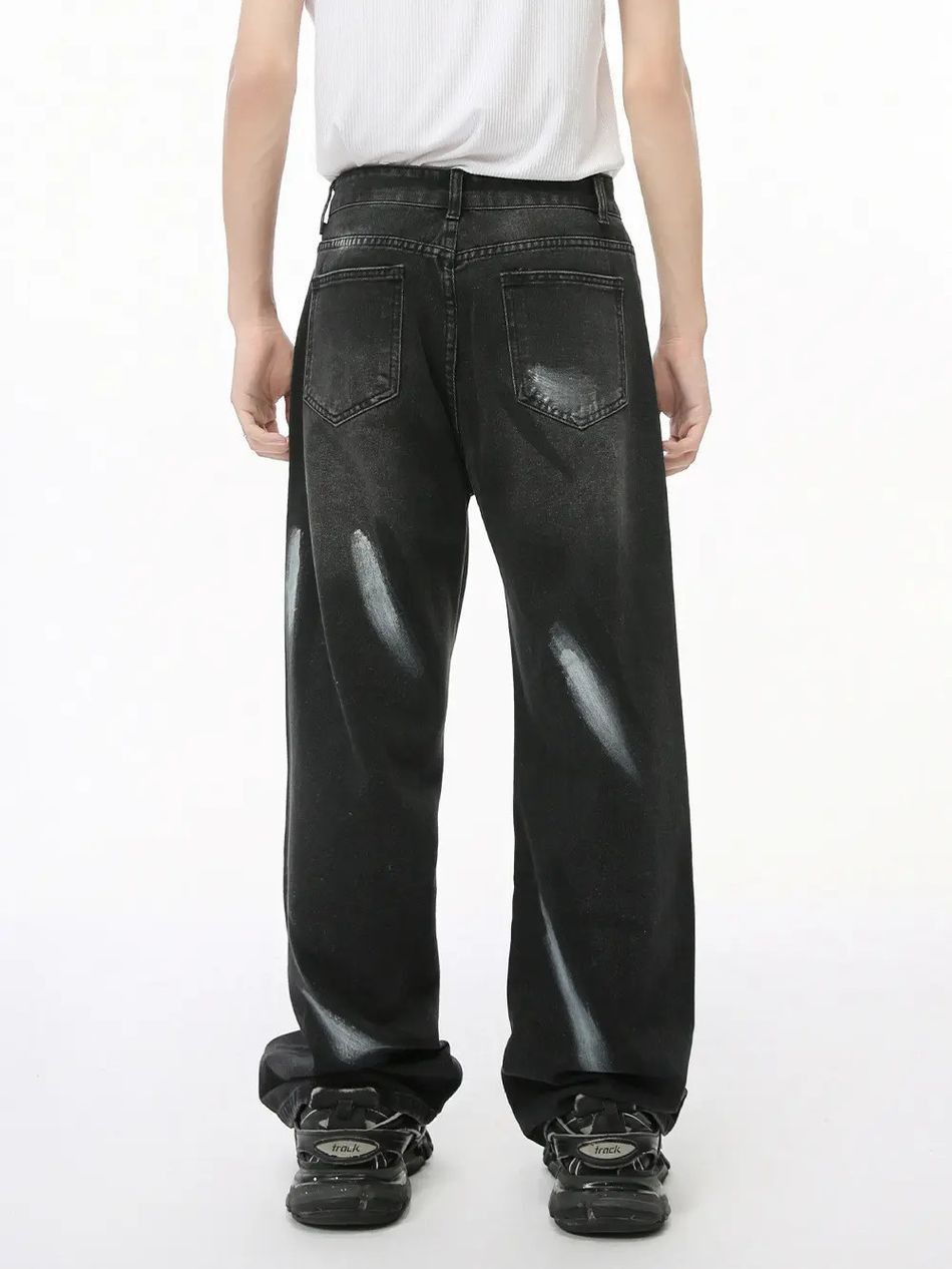 Japanese Brand Retro loose high street graffiti jeans Size US 32 / EU 48 - 4 Thumbnail