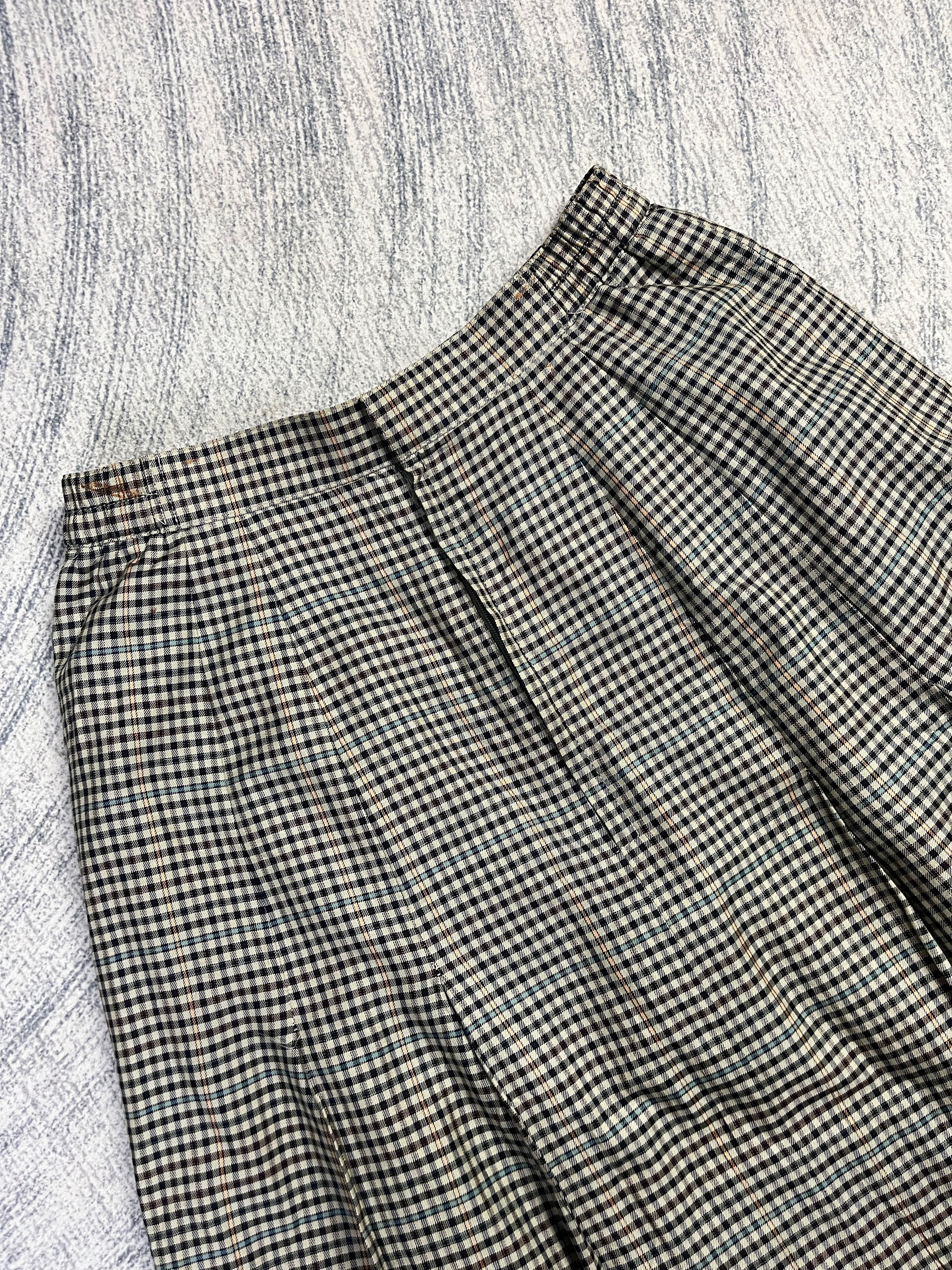 Burberry Vintage Burberrys Checkered Pleated Skirt Size 30" / US 8 / IT 44 - 3 Thumbnail