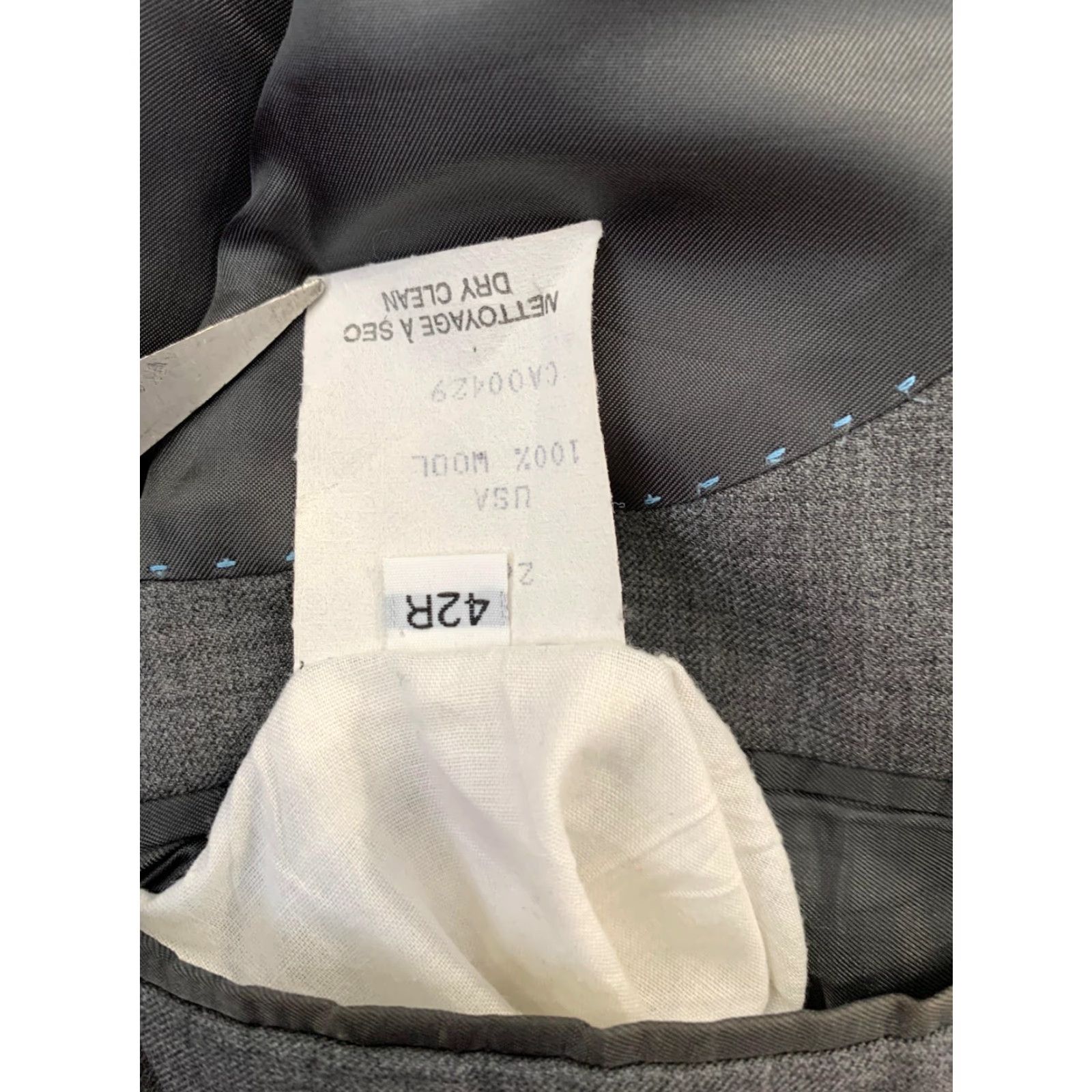 Peter Millar Peter Millar Blazer Mens 42R Gray Wool Sport Coat Canada 100% Wool Two Button Full Lined Adult Mens 44 Chest Size 42R - 6 Thumbnail