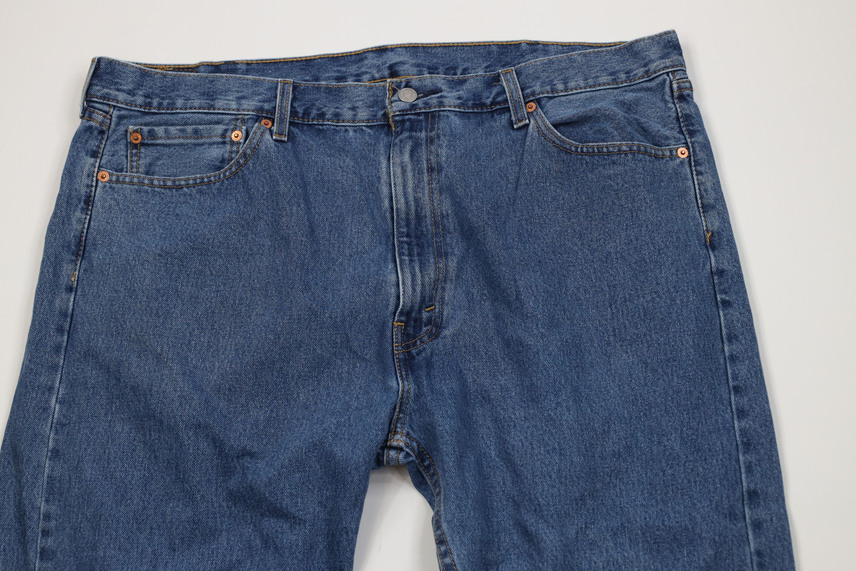 Levi's Vintage Y2K Levis 505 Regular Fit Straight Leg Denim Jeans Size US 42 / EU 58 - 2 Thumbnail