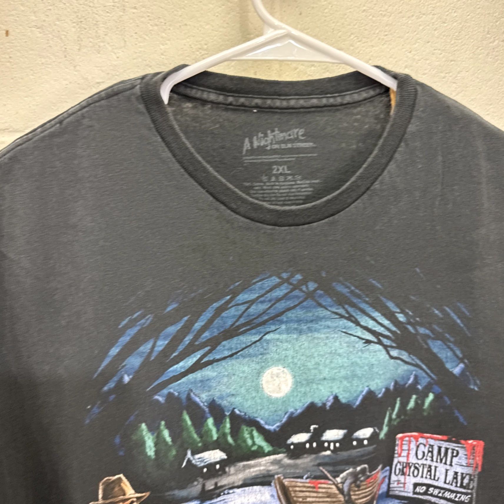 Vintage NIGHTMARE ON ELM STREET Freddy Jason T-Shirt 2XL Black Horror Slasher Mens Size US XXL / EU 58 / 5 - 4 Thumbnail
