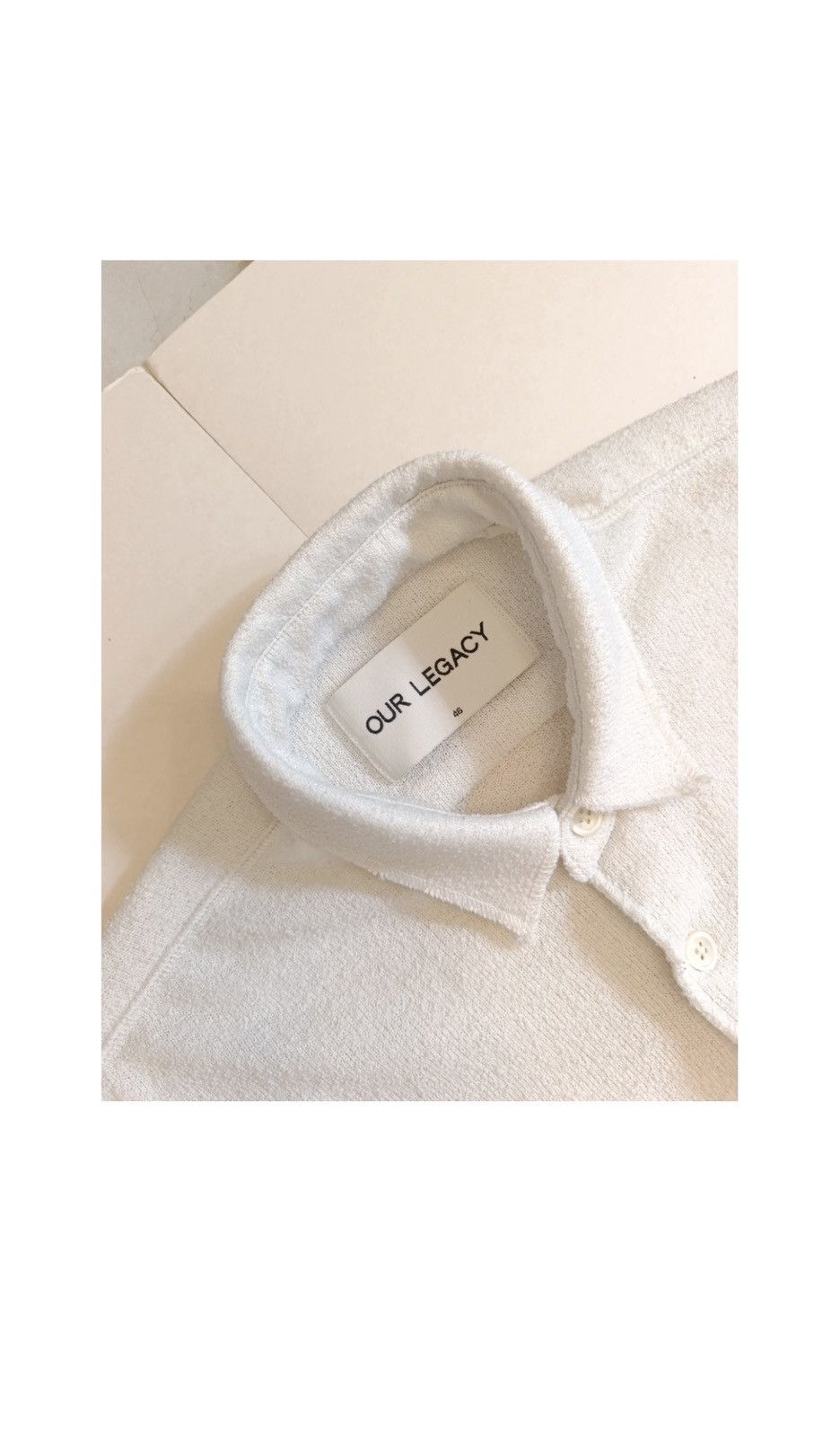 Our Legacy Our Legacy Terry Cotton Shirt Size US S / EU 44-46 / 1 - 2 Thumbnail