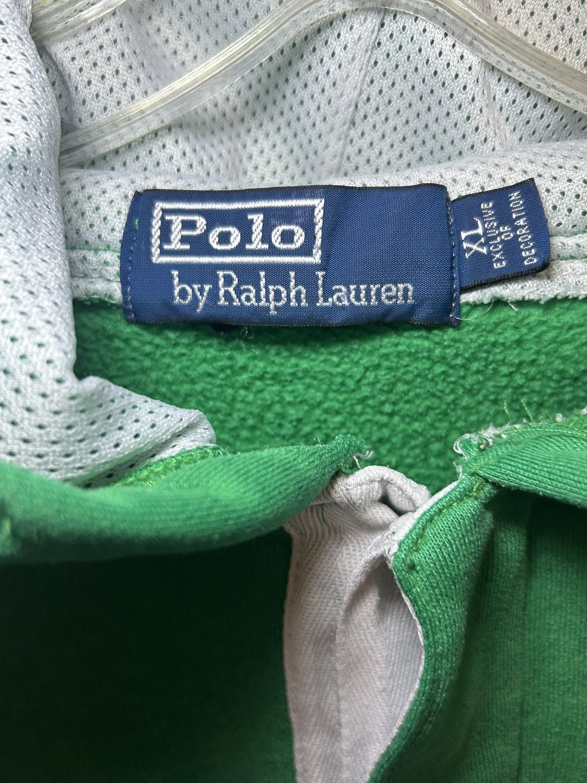 Polo Ralph Lauren Vintage Polo Ralph Lauren big pony button neck hoodie Size US XL / EU 56 / 4 - 3 Thumbnail