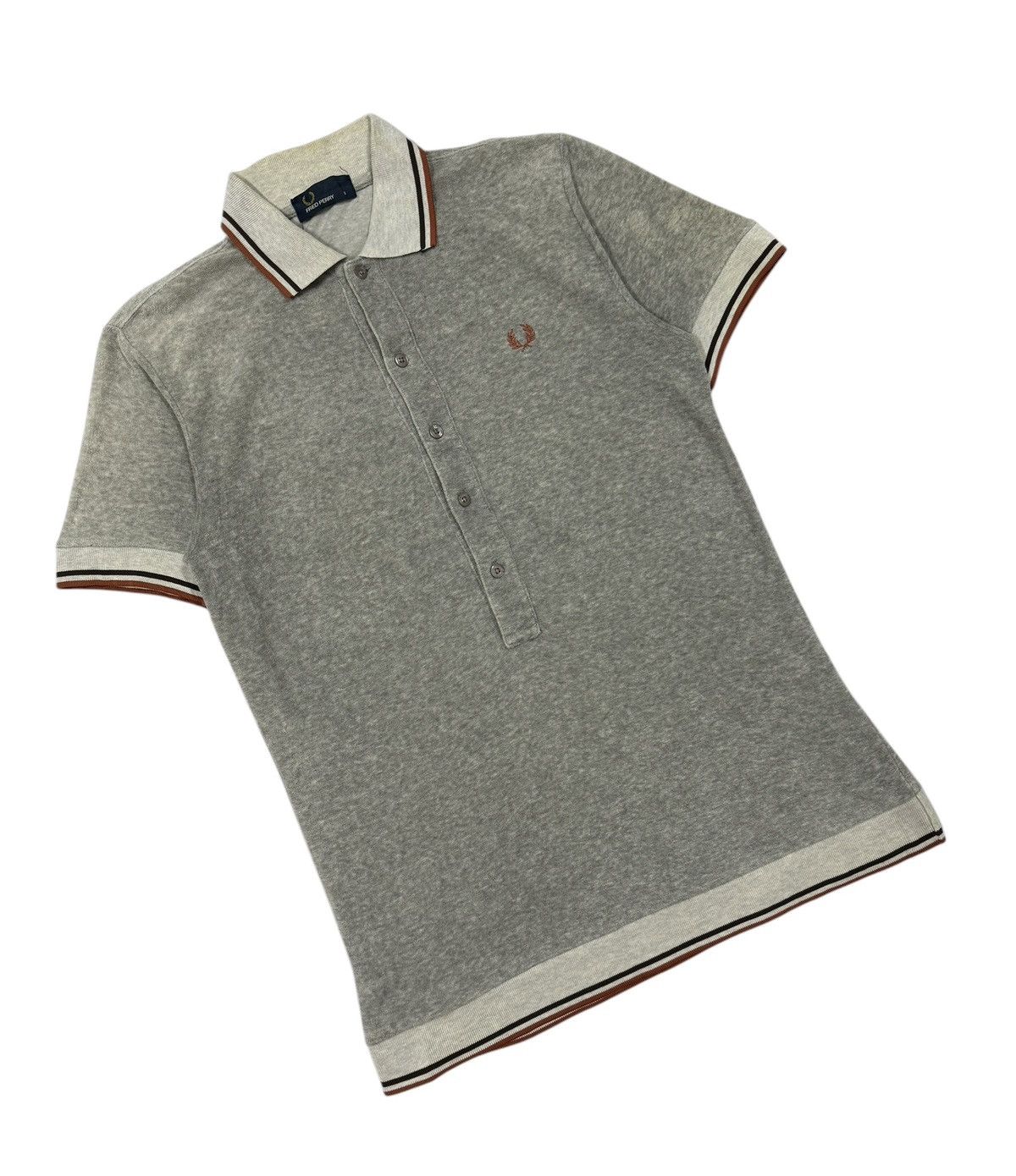 Fred Perry Fred Perry Terry Cloth Button Ups Long Polo Tee Size S / US 4 / IT 40 - 7 Thumbnail