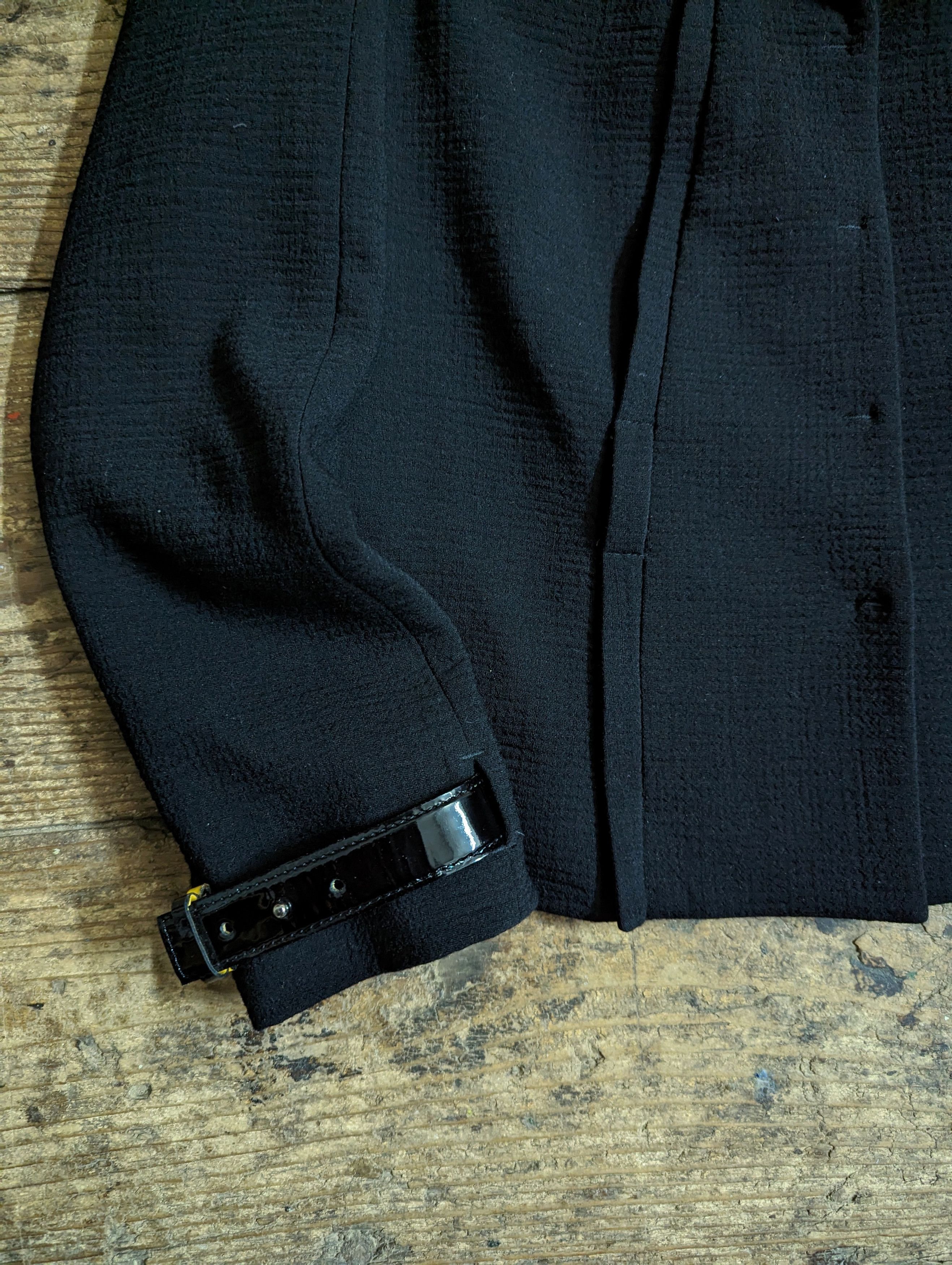 PAULE KA 00s Paule Ka Buckle Sleeve Wool Jacket Size M / US 6-8 / IT 42-44 - 2 Thumbnail