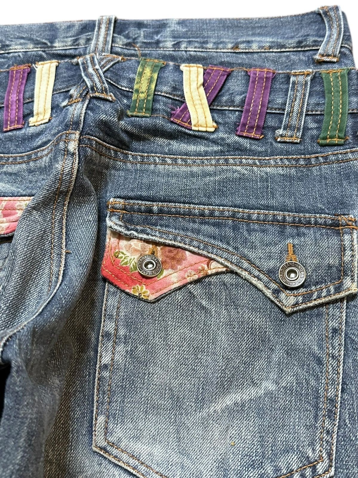 Hysteric Glamour Vintage Nylaus Clothing Double Waist Grunge Honeycomb Denim Size US 32 / EU 48 - 7 Thumbnail