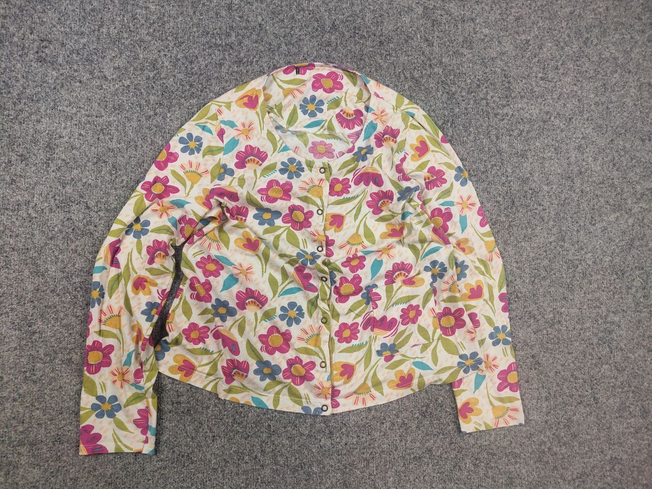 Gudrun Sjoden Gudrun Sjödén German Long Sleeve Snaps Down Floral Print Size M / US 6-8 / IT 42-44 - 7 Thumbnail