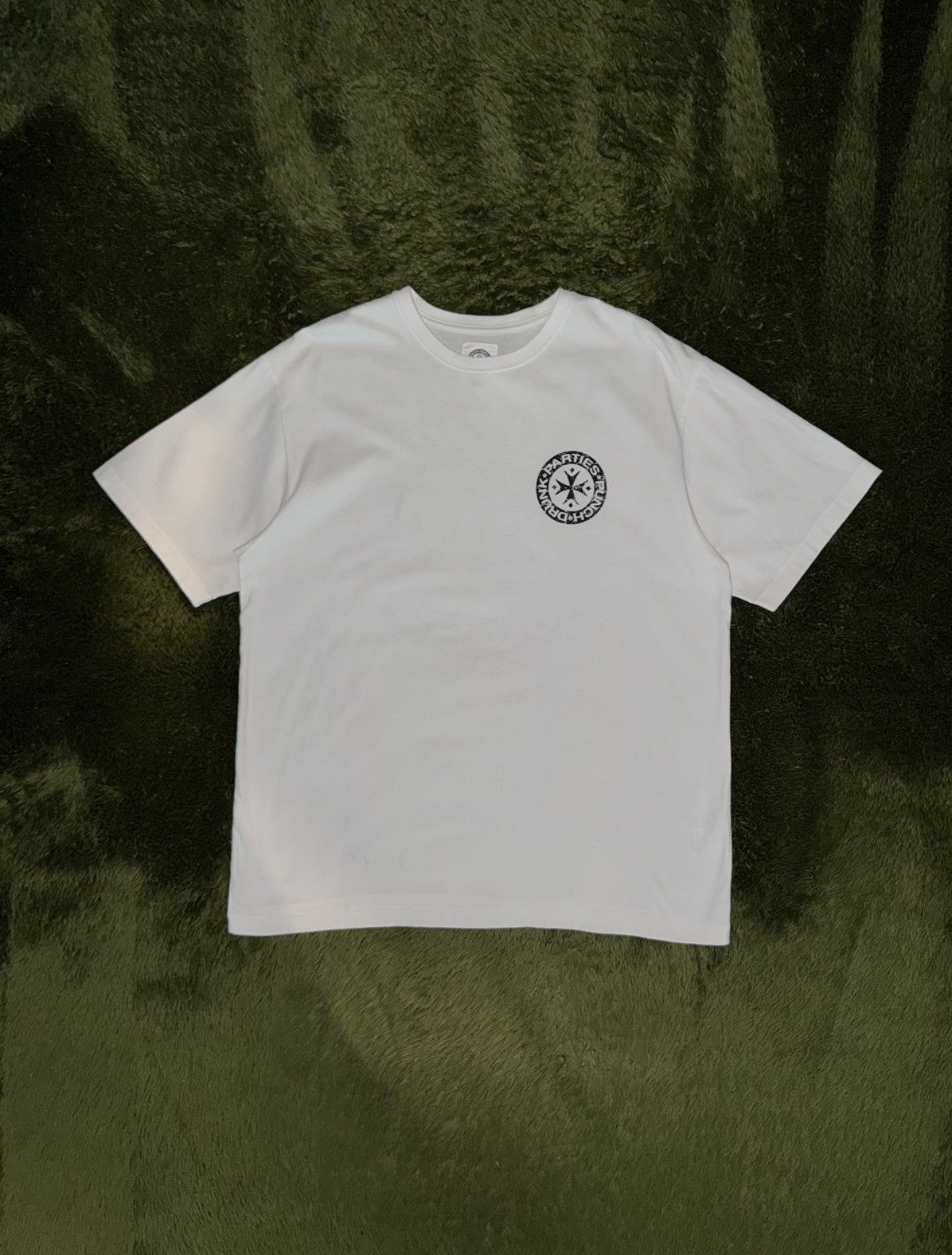 Japanese Brand [3] Punch Drunk Parties Single Stitch Logo T-Shirt White Size US XL / EU 56 / 4 - 1 Thumbnail