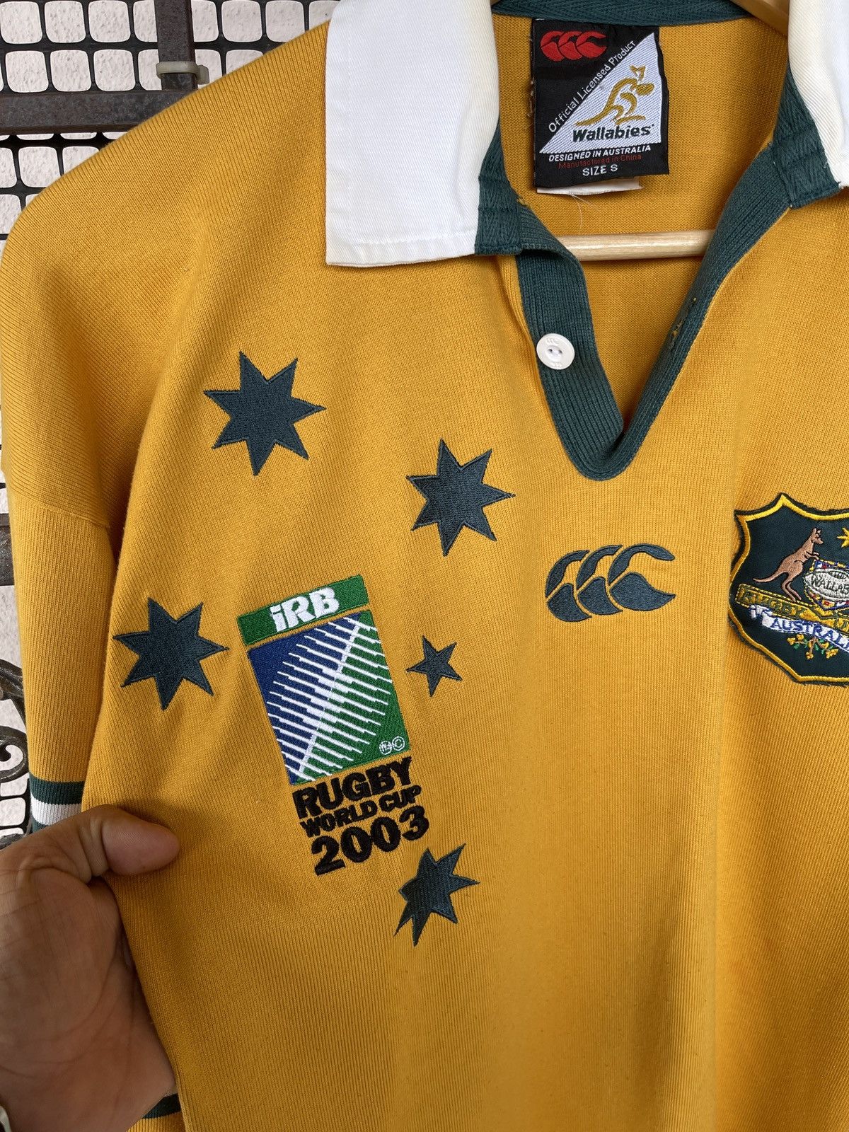 Canterbury of New Zealand Rare🔥Vintage CANTERBURY iRB Rugby World Cup Shirt Size US M / EU 48-50 / 2 - 4 Thumbnail