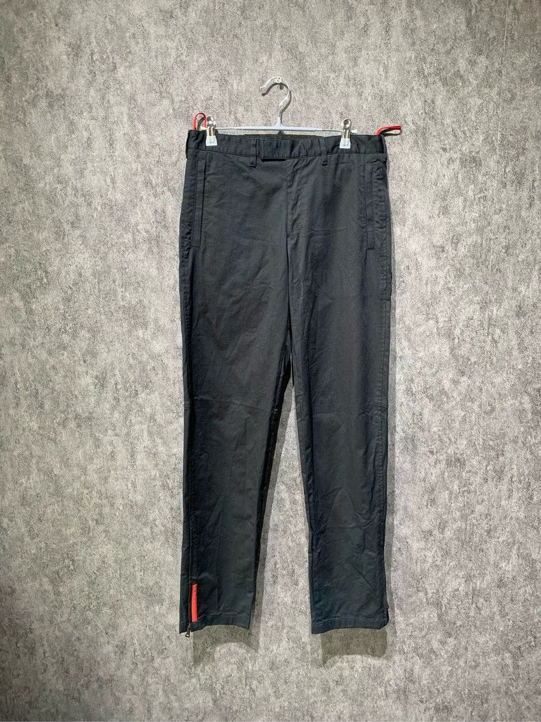 Prada Prada Casual dark logo trousers 2501-Nextarrow Size US 30 / EU 46 - 1 Thumbnail