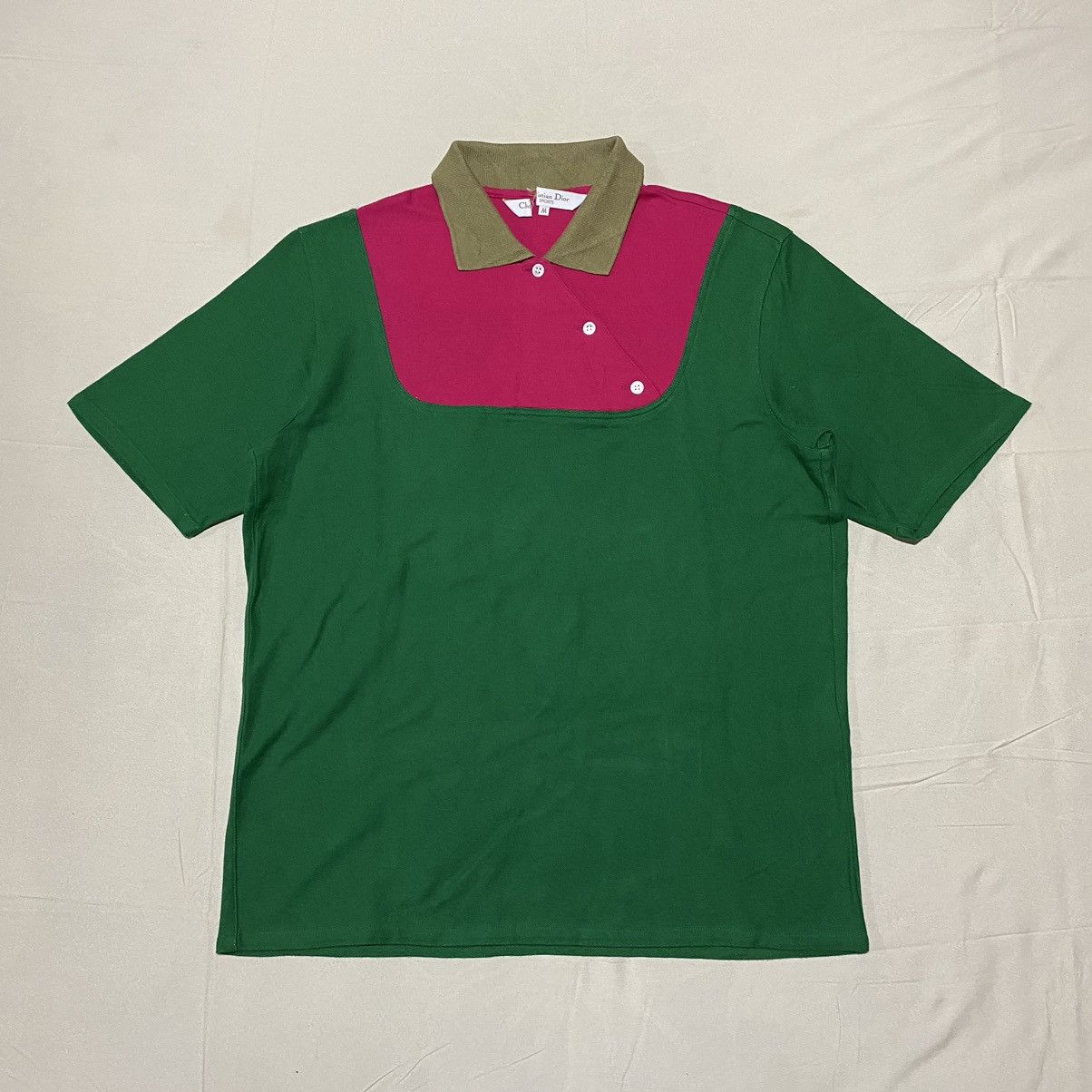 Christian Dior Monsieur Vintage Christian Dior Sports Three Tone Polo Size M / US 6-8 / IT 42-44 - 1 Thumbnail