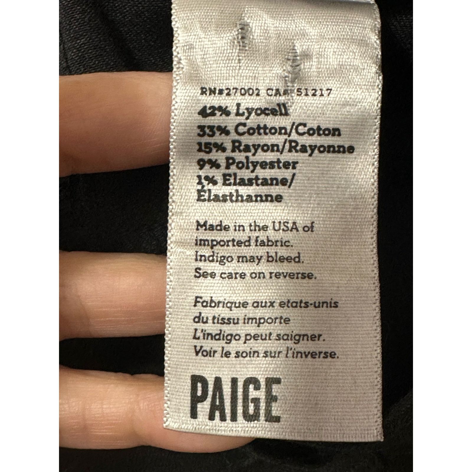 Paige Paige black coated skinny jeans size 28 Size 28" / US 6 / IT 42 - 4 Thumbnail