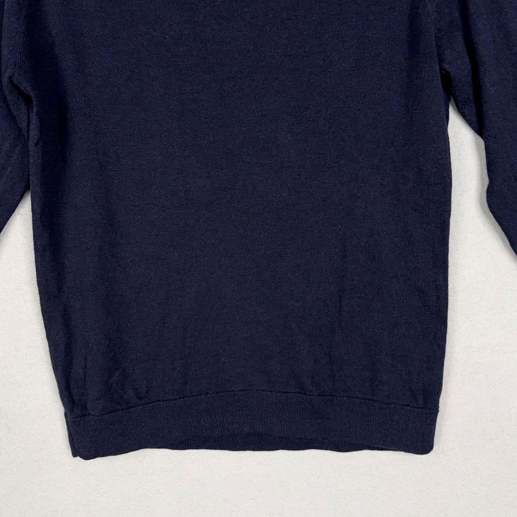 Vintage Caroline Grace Sweater Womens XS Blue Cotton Cashmere Newport Graphic Pullover Shirt Size XS / US 0-2 / IT 36-38 - 4 Thumbnail