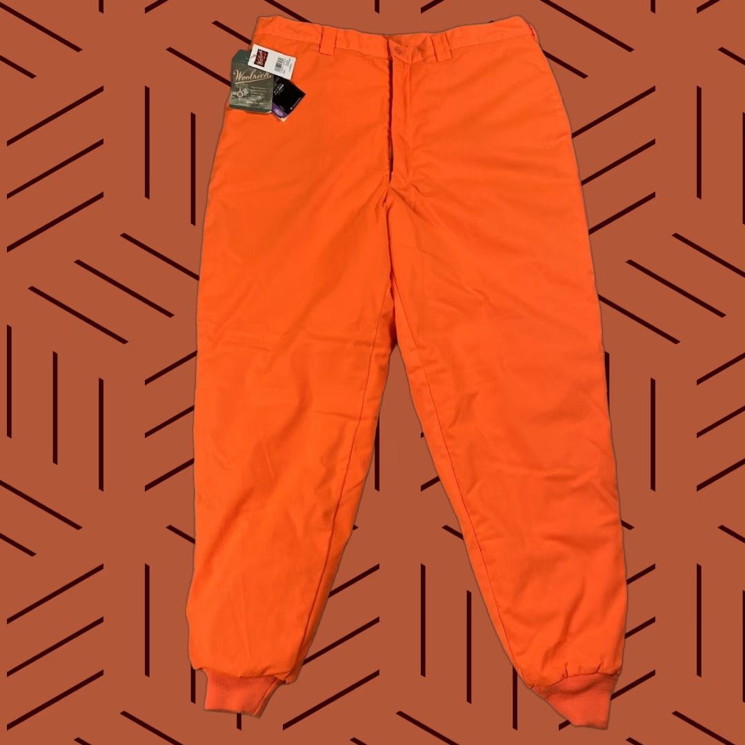Vintage VINTAGE Woolrich TherMoLoFt Insulated Hunting Pants Jogger Blaze Orange XL 42 32in Inseam Mens Rubber/Waterproof Windproof NWT Size US 42 / EU 58 - 1 Thumbnail