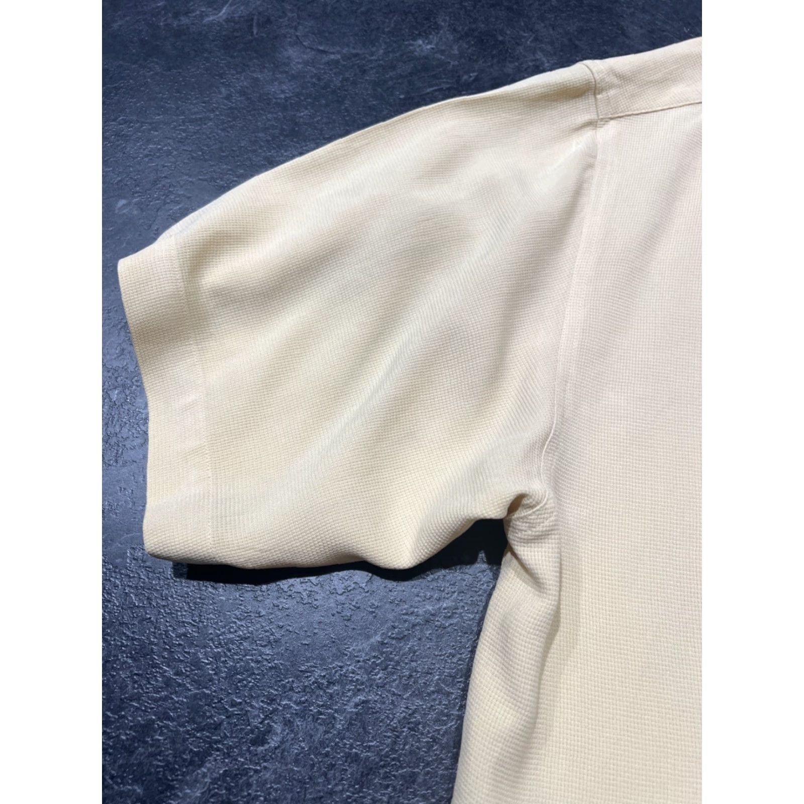 Vintage Gillio Button-Up Shirt Men's XL Short Sleeve Beige Silk Classic Modern Size US XL / EU 56 / 4 - 5 Thumbnail