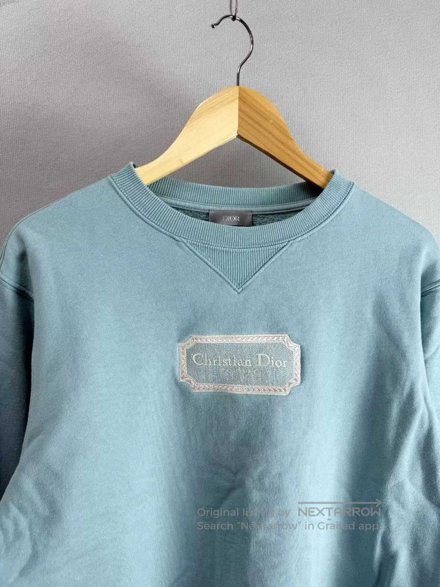 Dior christian dior blue embroidered sweatshirt size S. Size S / US 4 / IT 40 - 2 Thumbnail