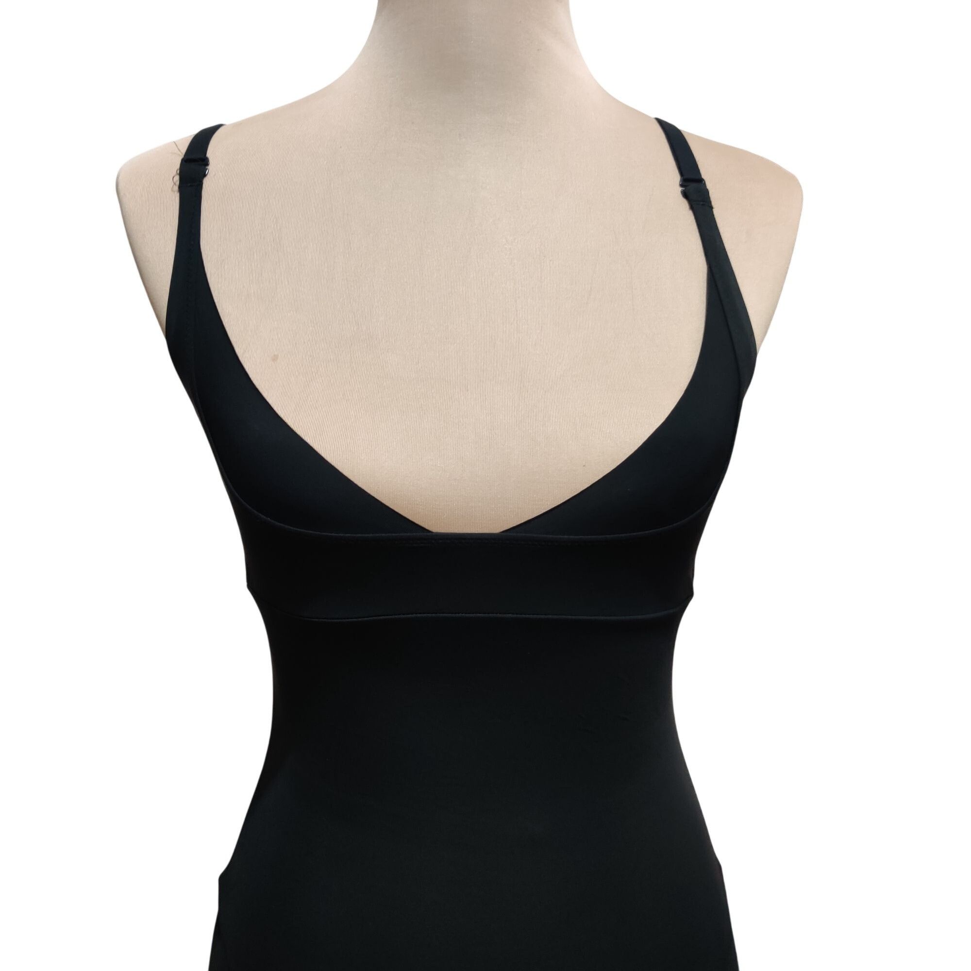Other Flexees M womens shapewear slip black firm control bodysuit Size ONE SIZE - 14 Thumbnail