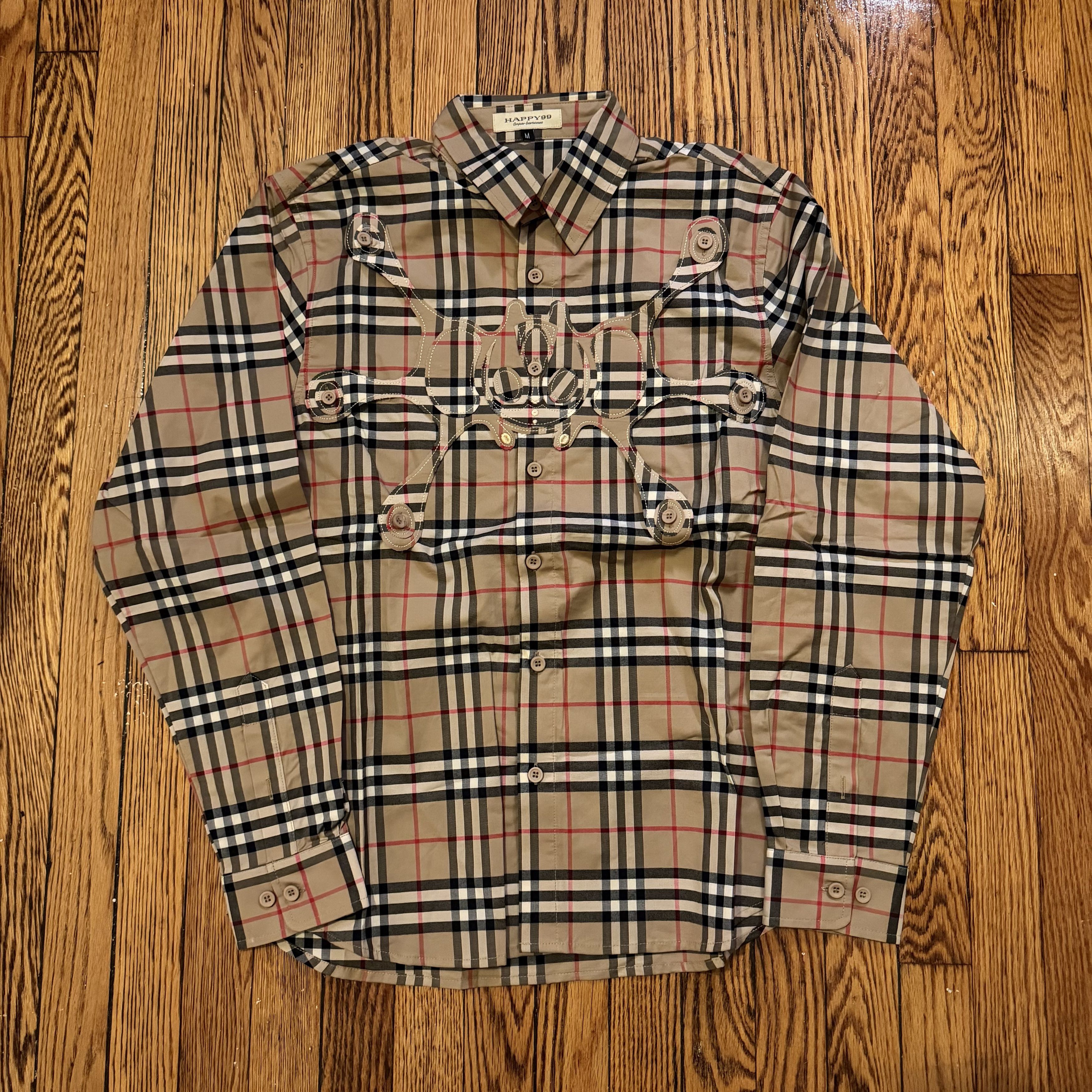 Angel99 Button Up Burberry Plaid