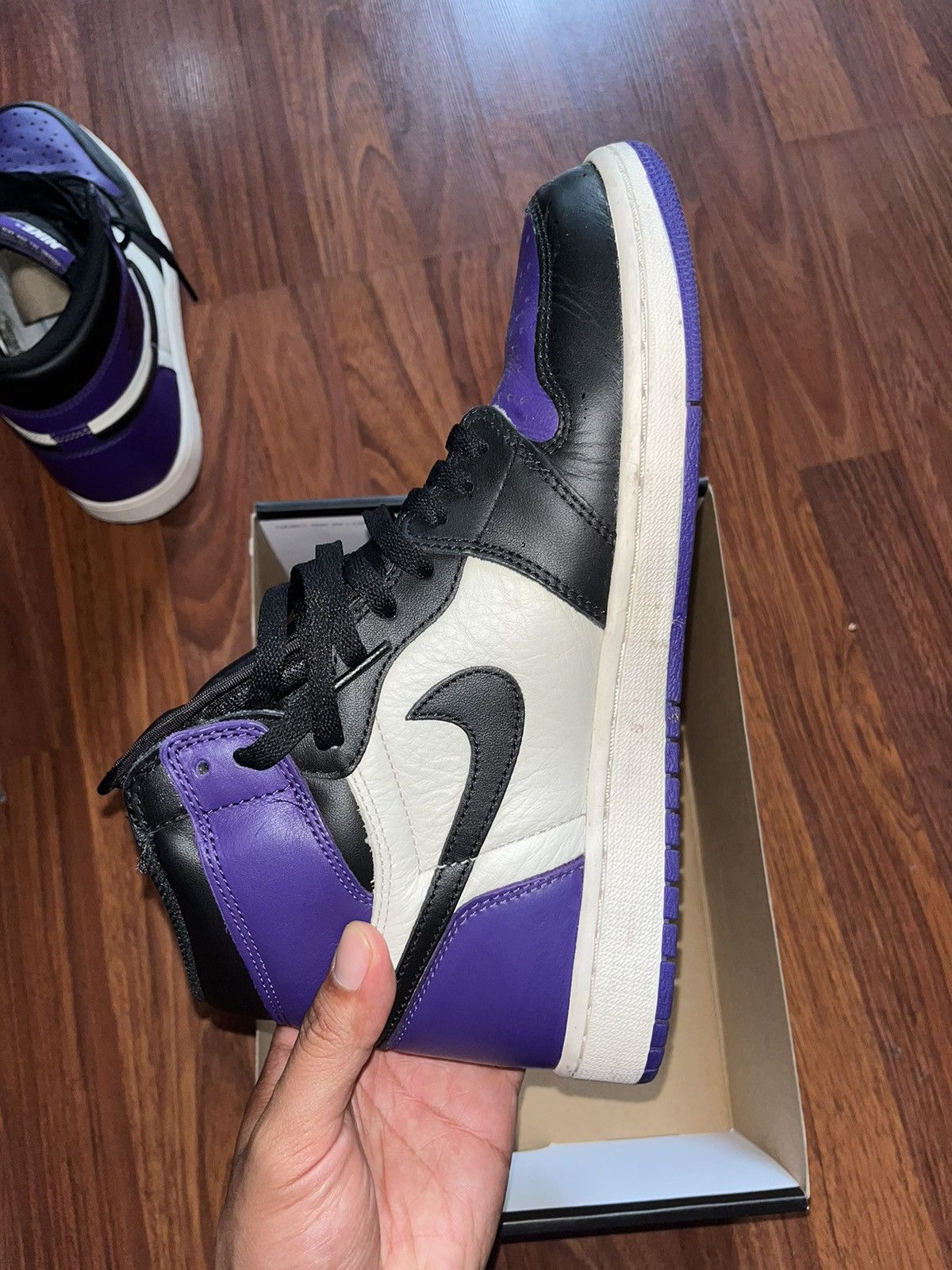 Jordan Brand Jordan 1 “Court Purple” Size US 9.5 / EU 42-43 - 9 Thumbnail