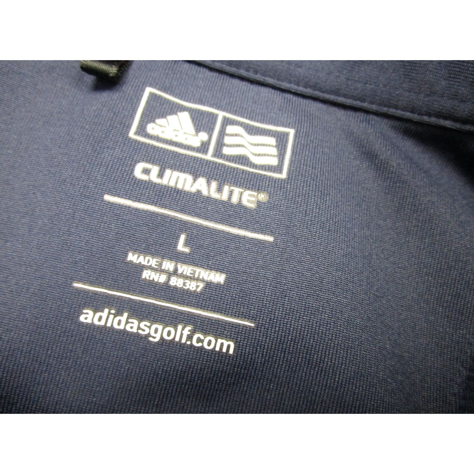 Adidas VINTAGE? (No) — start with: Adidas Golf Polo Shirt Mens Large Navy Climalite Northern Trust Open Golf Size US L / EU 52-54 / 3 - 5 Thumbnail