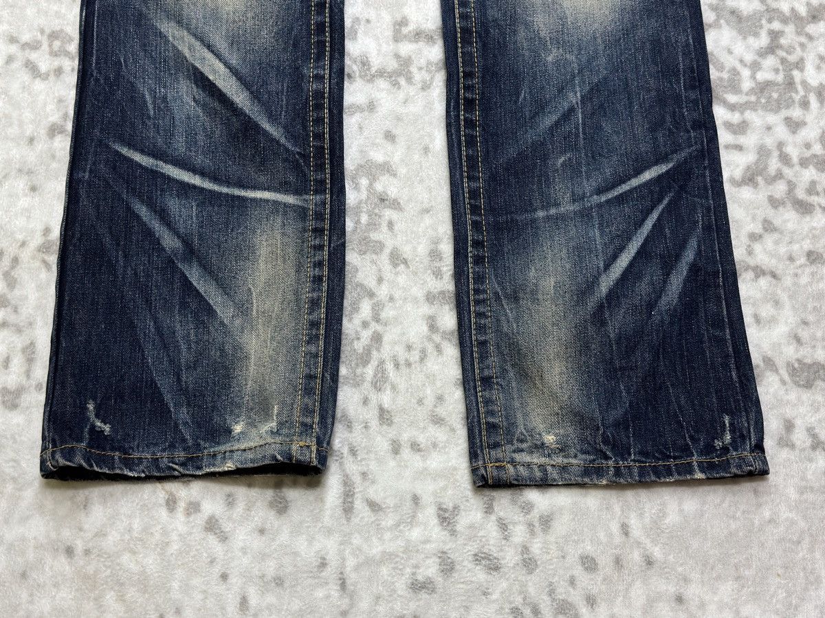Hysteric Glamour Vintage Lolita Mud Wash Distressed Clawmark Zipper Pocket Size US 35 - 8 Thumbnail