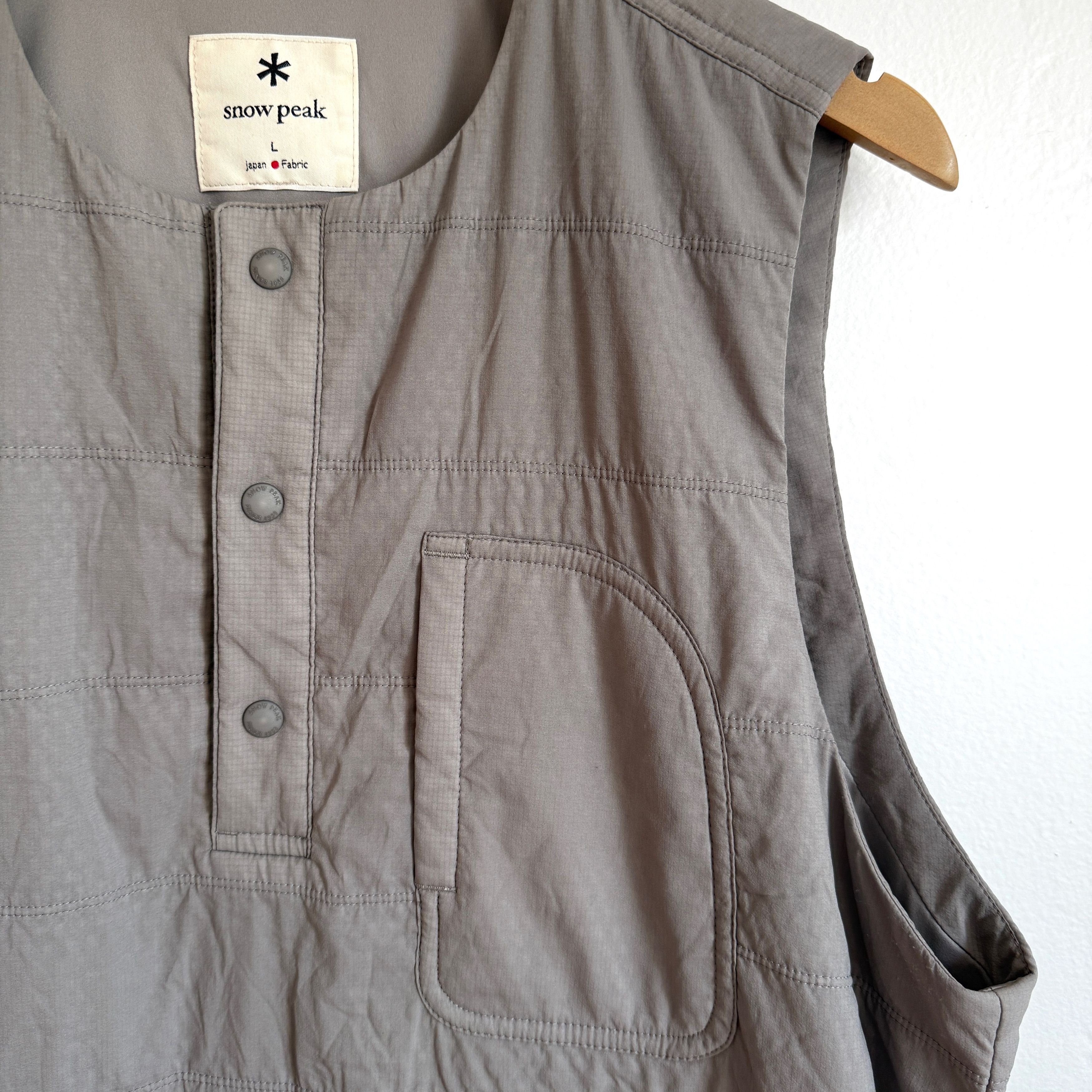 Snow Peak Snow Peak Polartec Quilted Vest Mens L Gray Japan Size US L / EU 52-54 / 3 - 3 Thumbnail