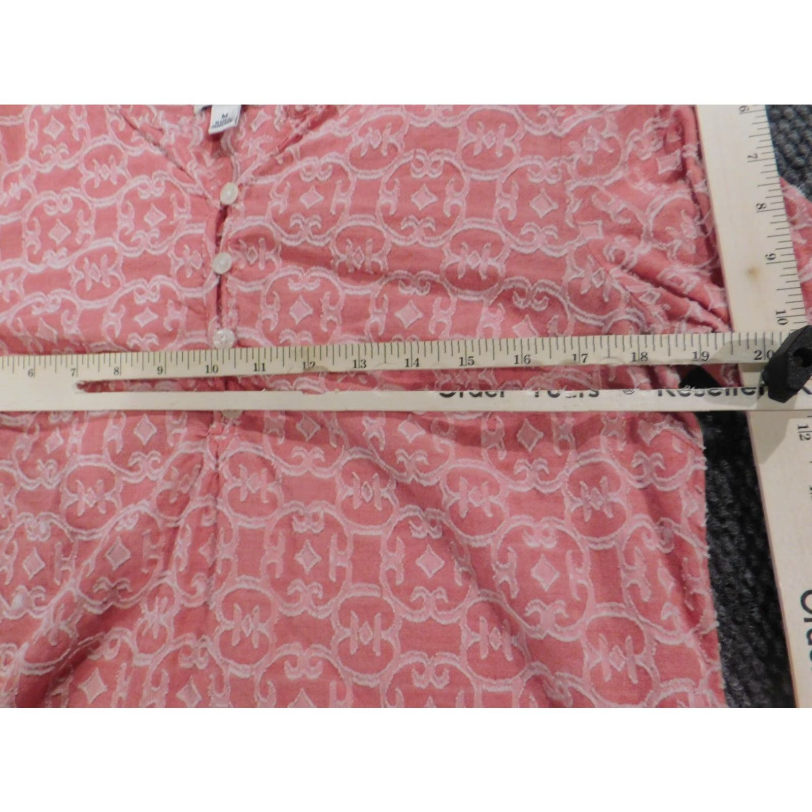 Croft & Barrow Croft & Barrow Womens Blouse M Pink Crew Neck Pullover Casual Long Sleeve Cotton Rayon Regular Size M / US 6-8 / IT 42-44 - 5 Thumbnail