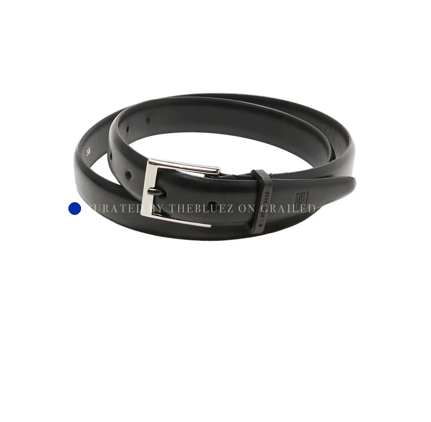 N.Hoolywood Minimalist Cowhide Belt - Black Size ONE SIZE - 1 Thumbnail