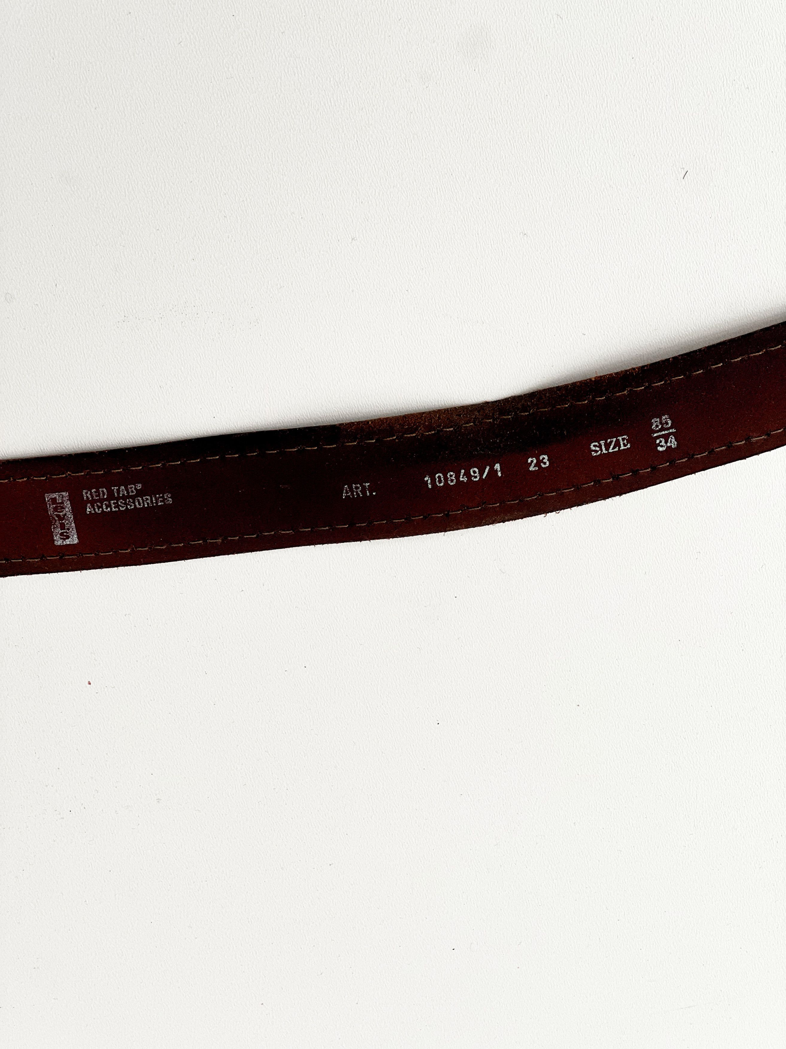 Leather × Levi's × Vintage Levi's Red Tab vintage leather belt Size 34 - 7 Thumbnail