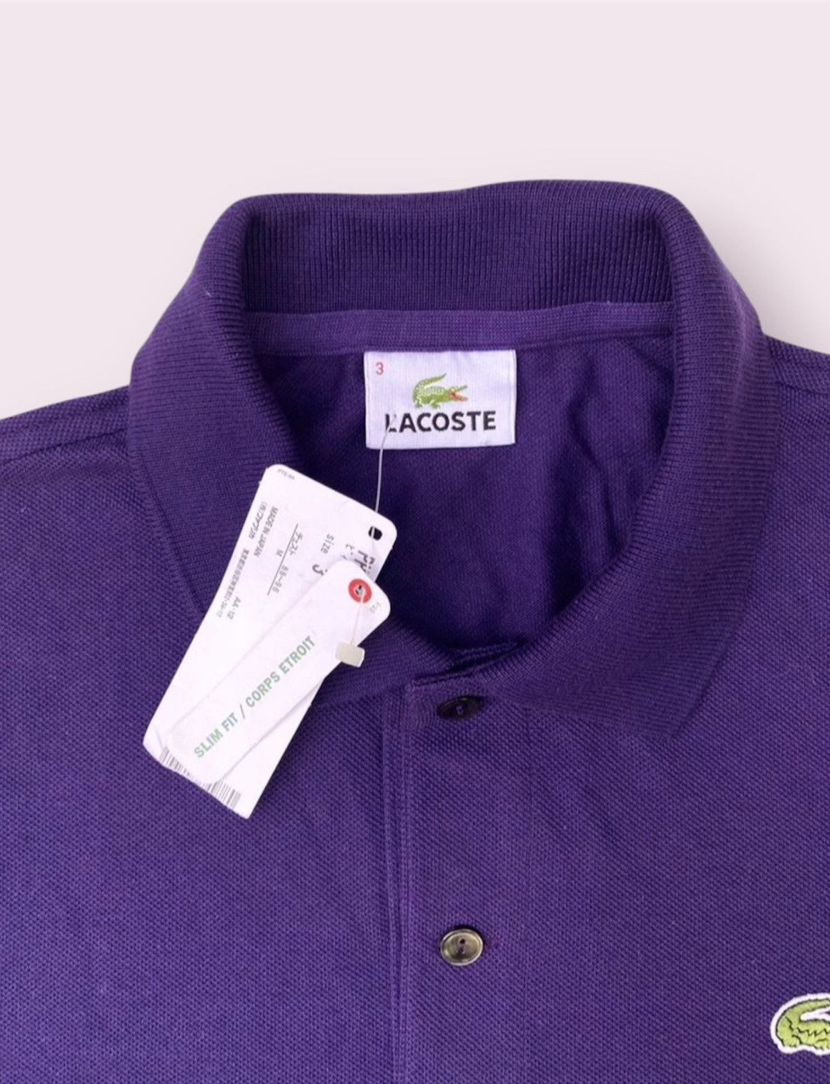 Lacoste Vintage 90s Lacoste NOS Polo Tee Size US S / EU 44-46 / 1 - 6 Thumbnail